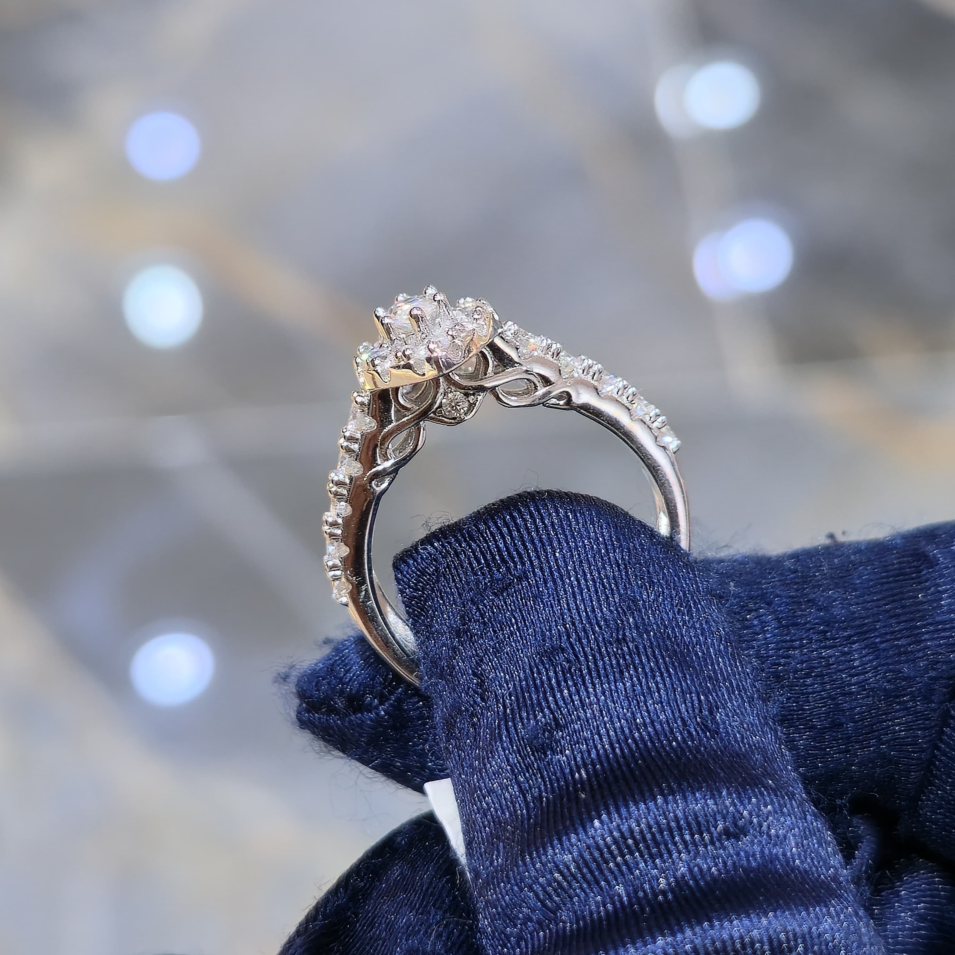 Moissanite Marquise Cut Engagement Ring & Matching Band Set – 1.25 CTW – Silver, Gold & Rose Gold
