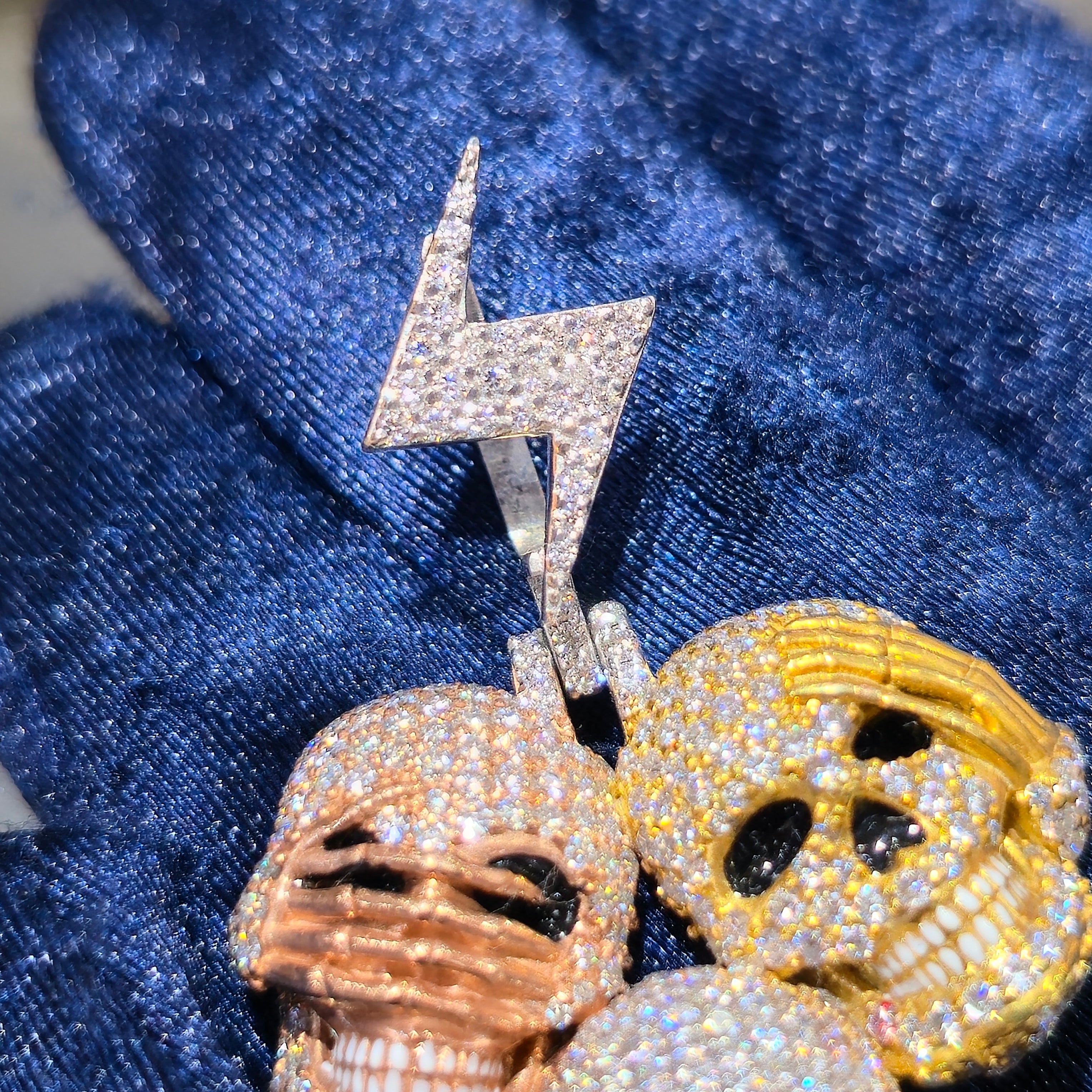 Moissanite Skull Pendant – 3.29 CTW