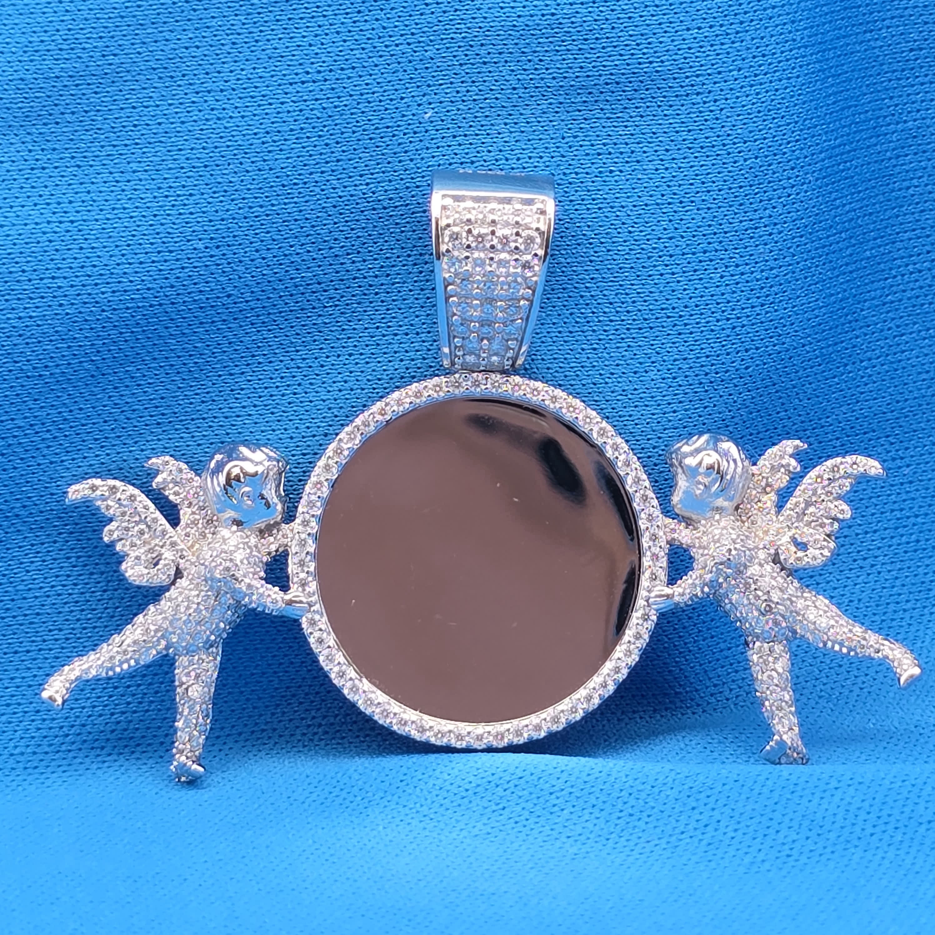 Moissanite 2.80 ctw Double Angel Miracle Pendant