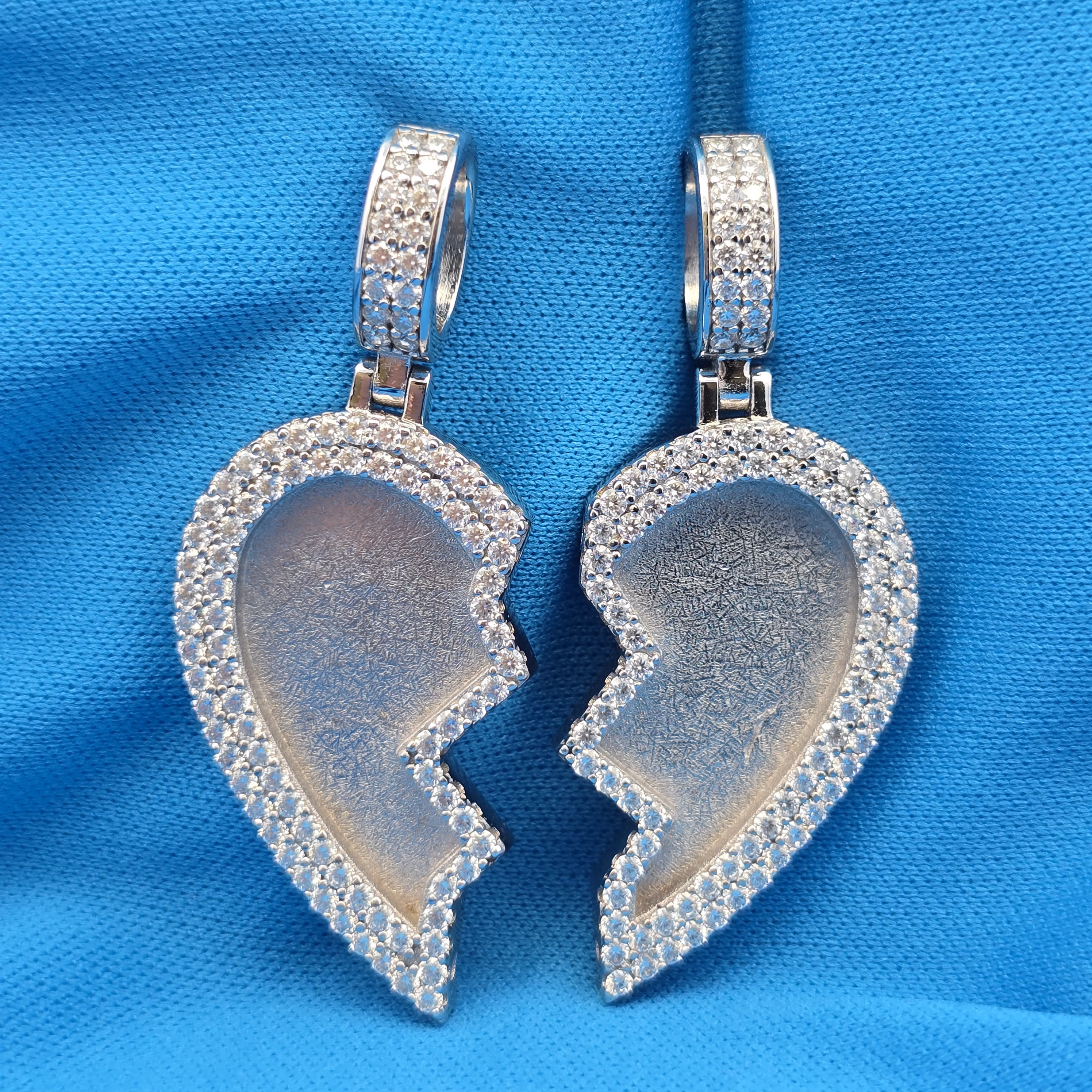 Moissanite 7.00 ctw Heart Memory Pendant