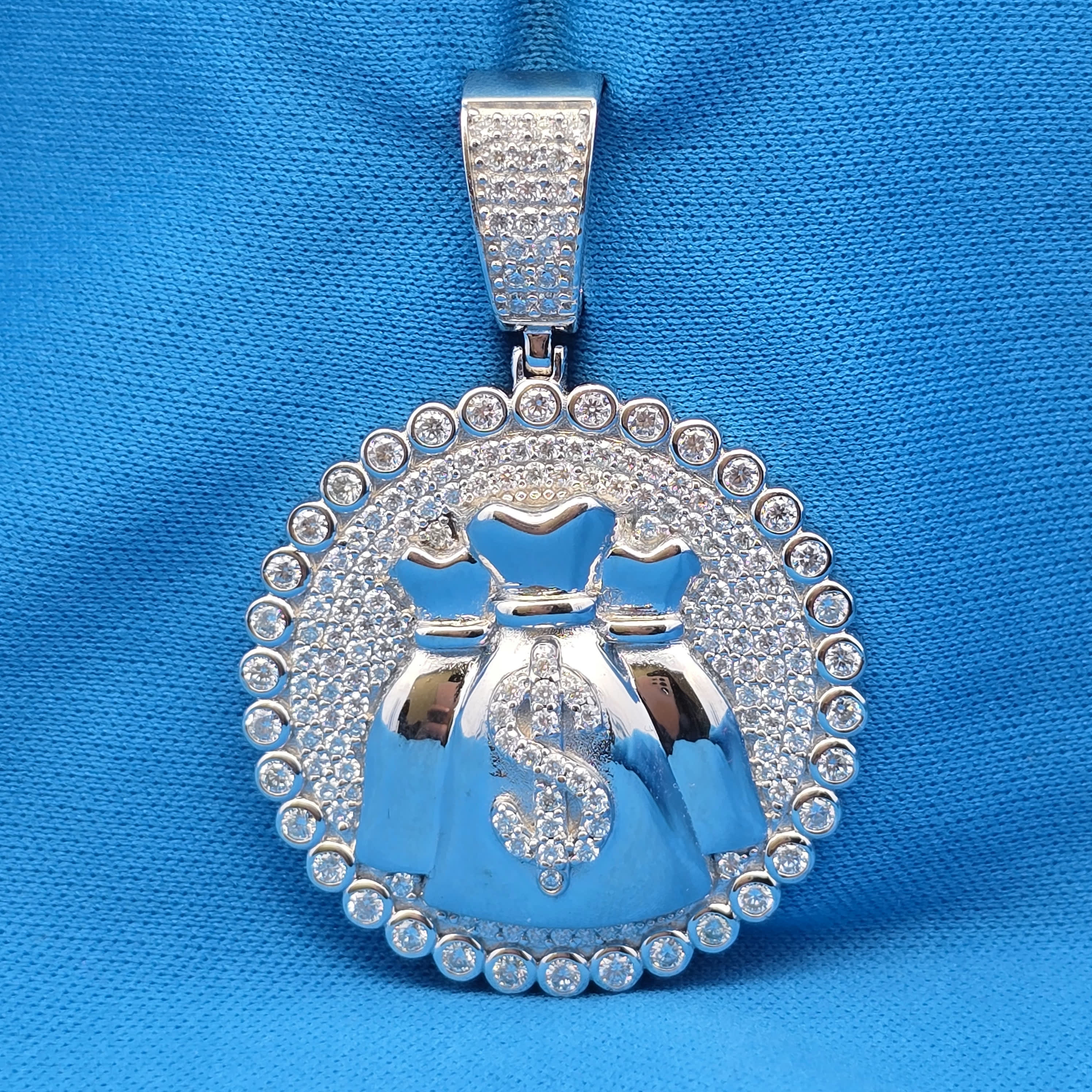 Moissanite 2.84 ctw Money Bag Pendant