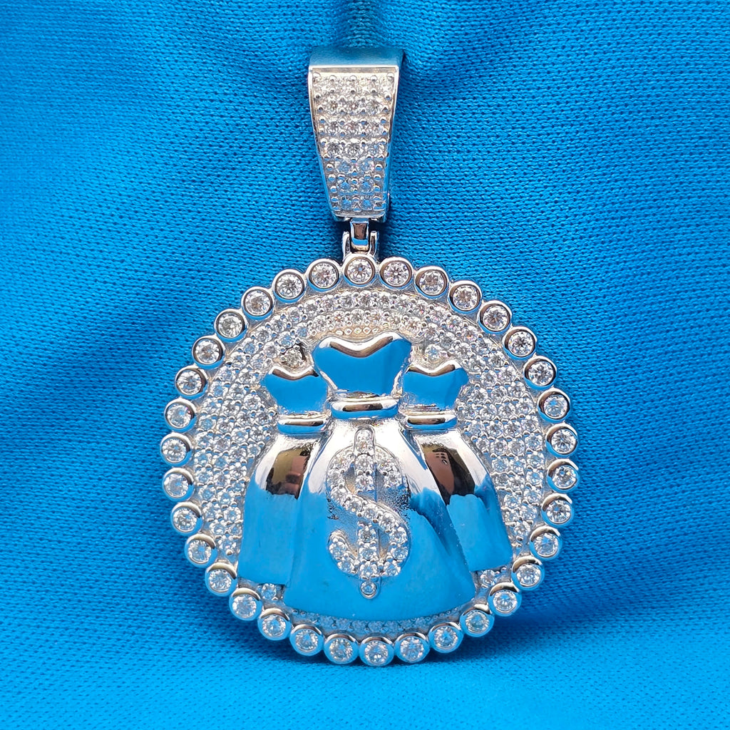 Moissanite 2.84 ctw Money Bag Pendant