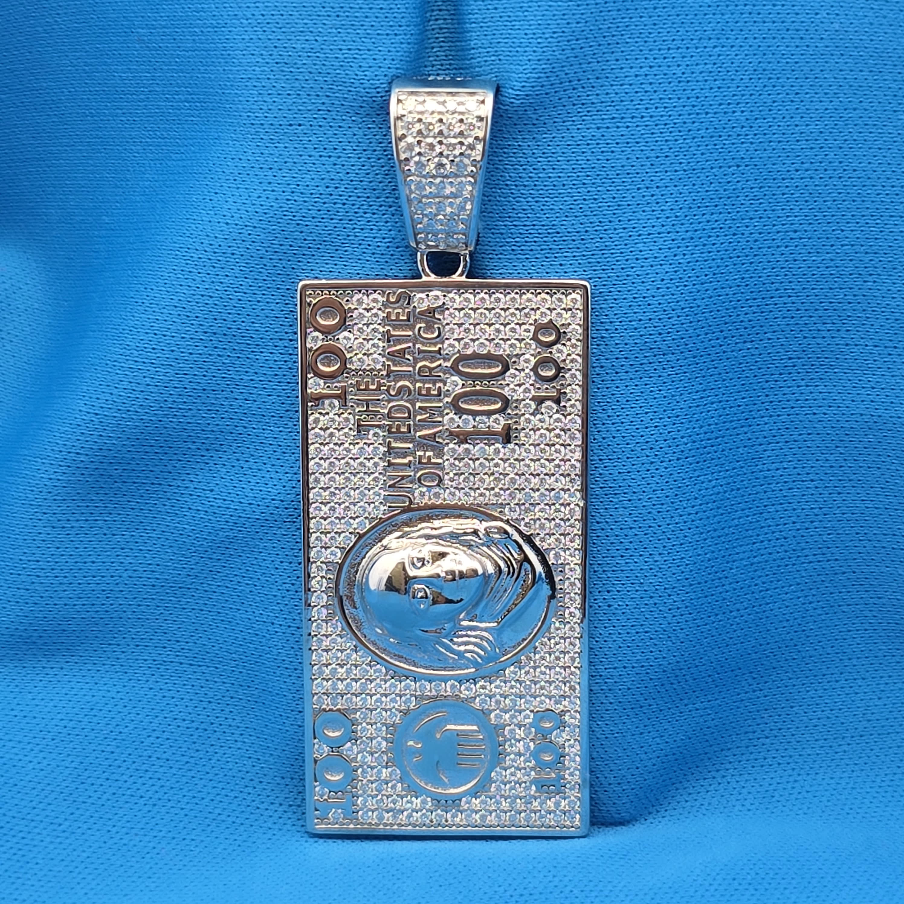 Moissanite 3.41 ctw 100 Dollar Pendant