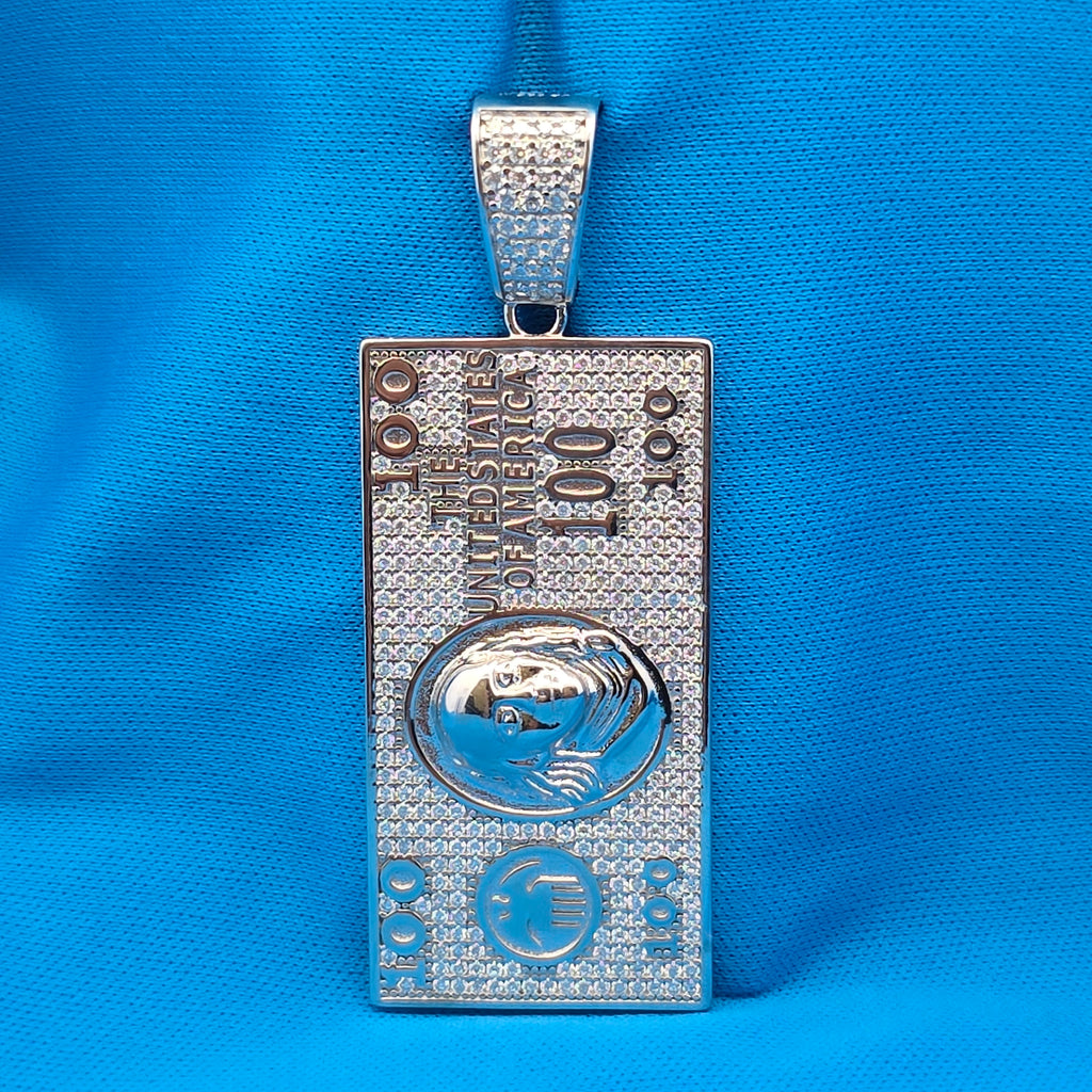 Moissanite 3.41 ctw 100 Dollar Pendant