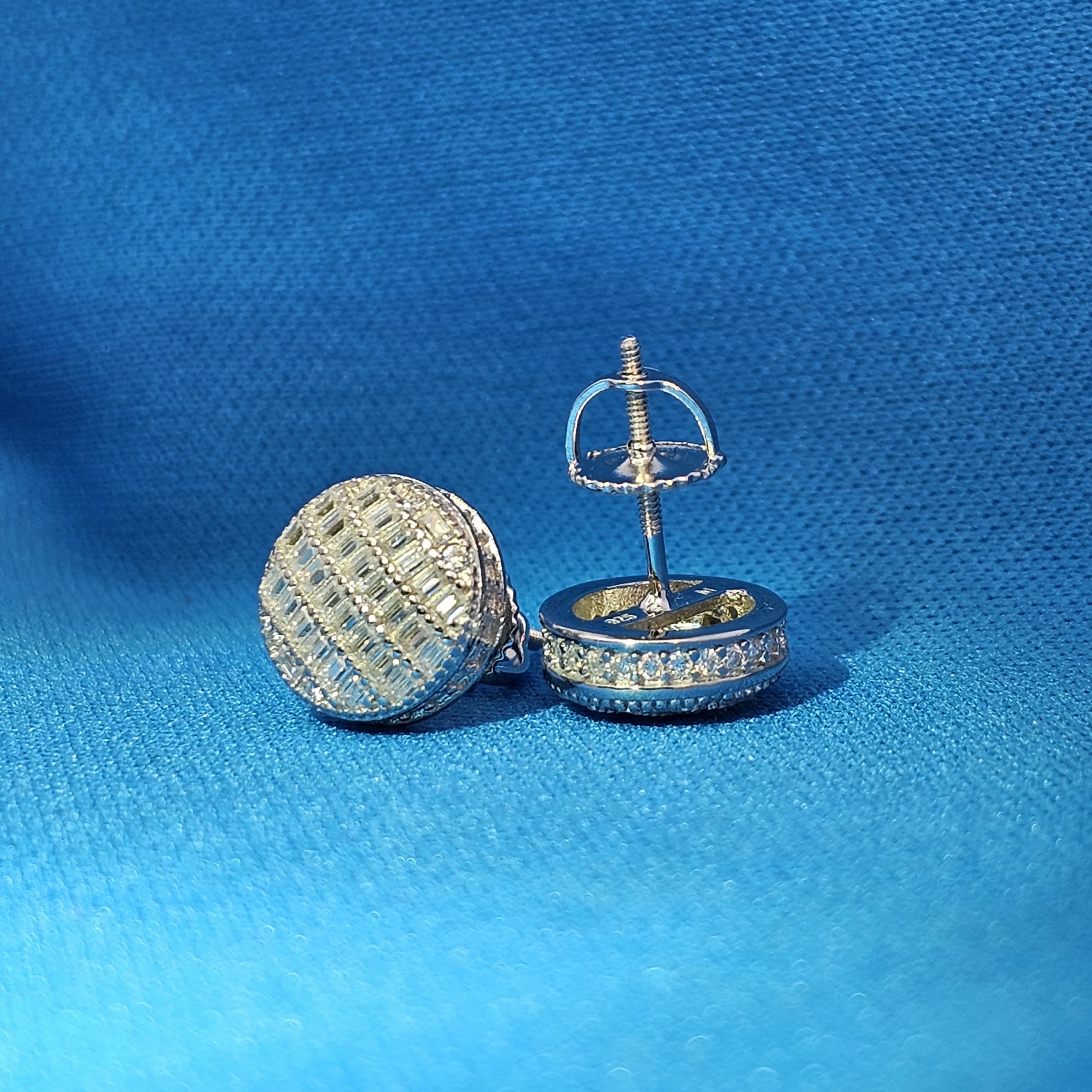 Moissanite 1.25 ctw Circle Earrings