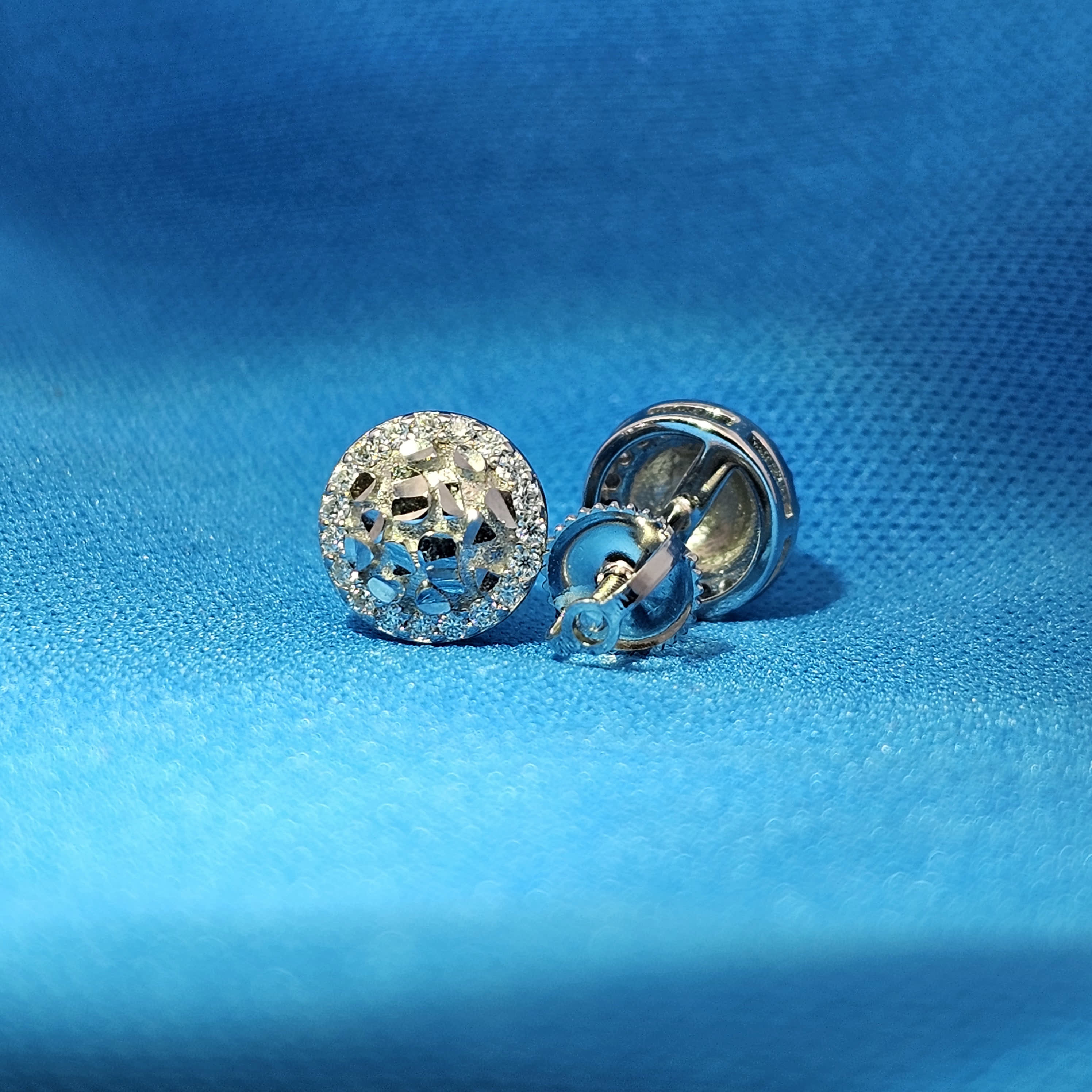 Moissanite 0.23 ctw Circle Earrings