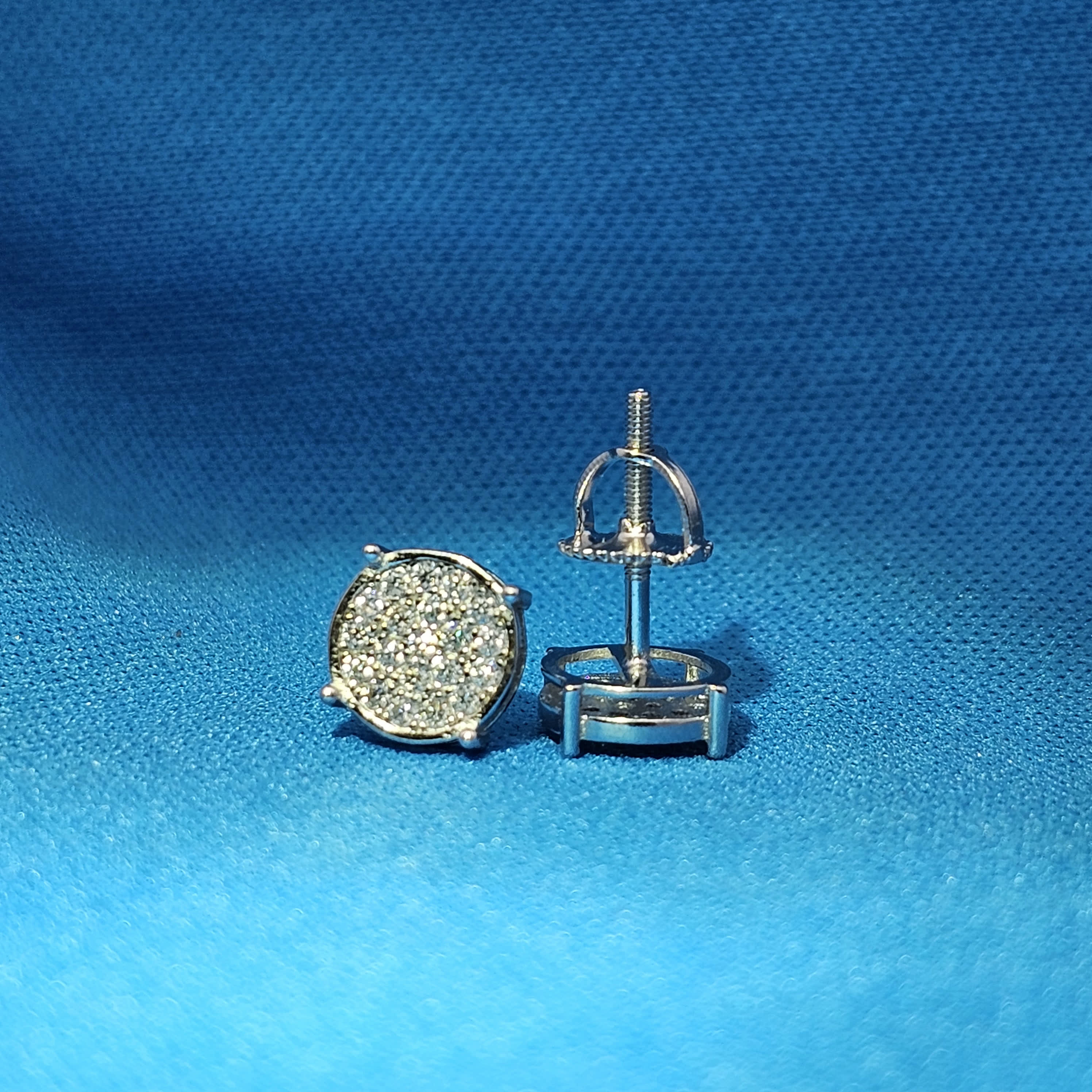 Moissanite 0.25 ctw Circle Earrings