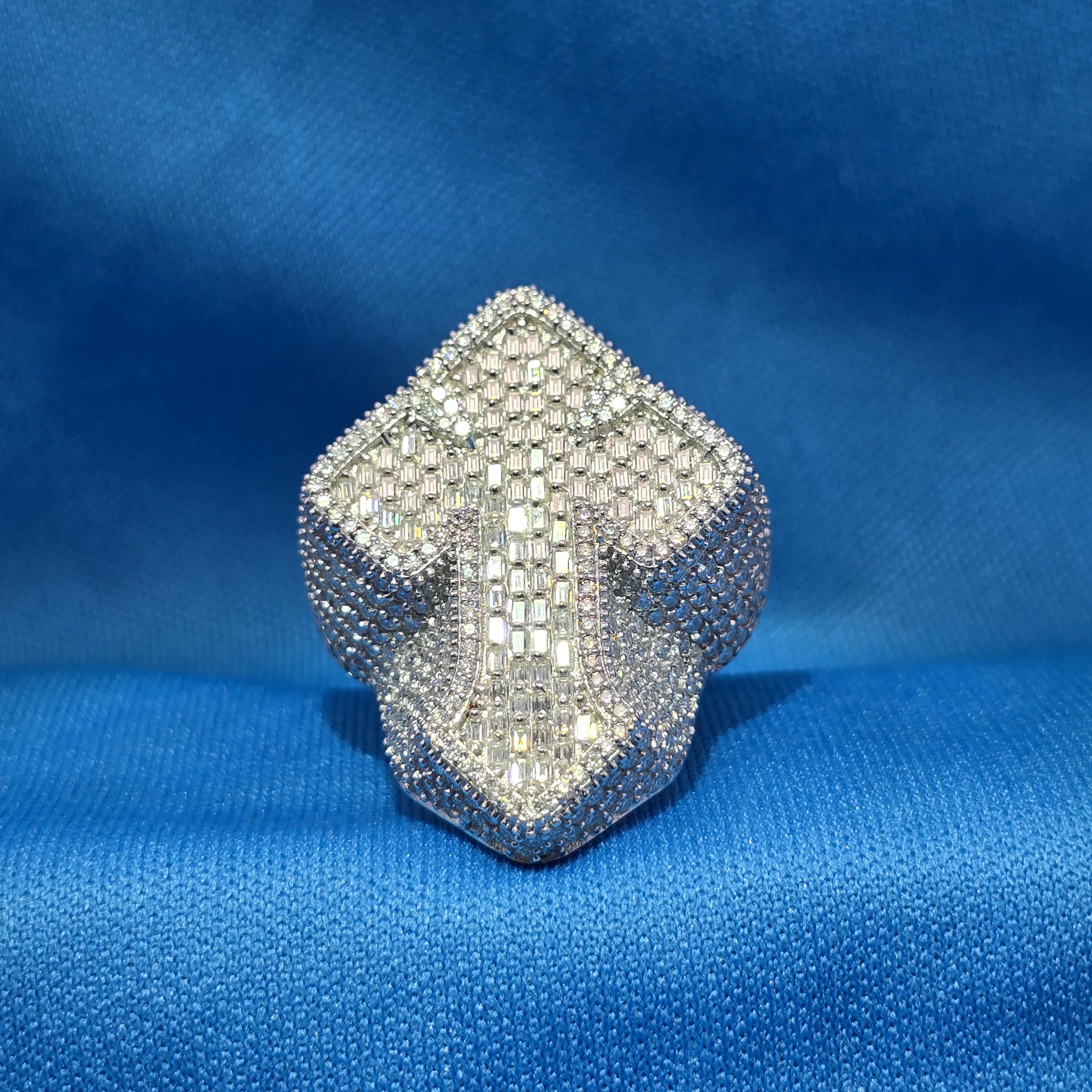 Moissanite 5.86 ctw Cross Ring