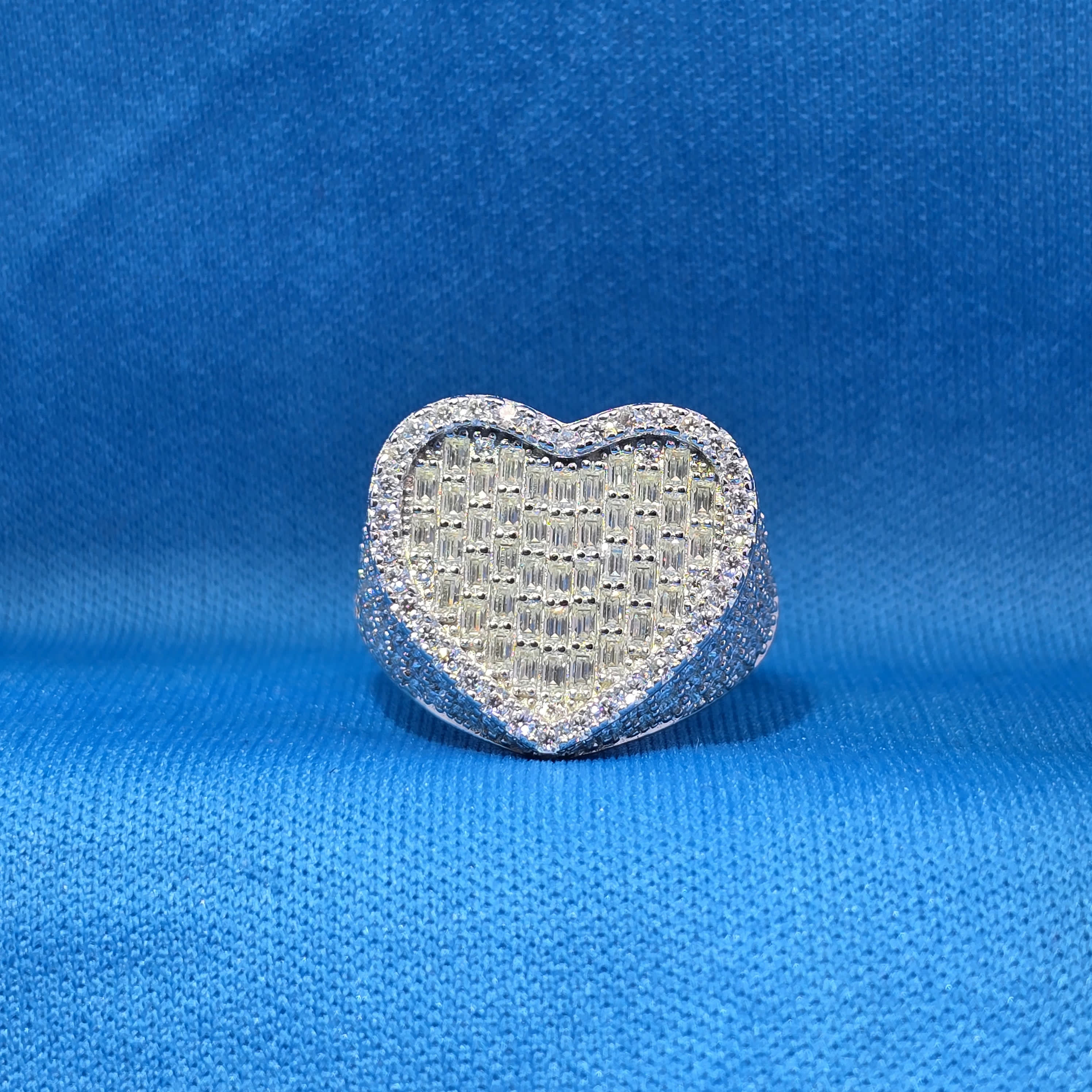 Moissanite 3.65 ctw Heart Ring