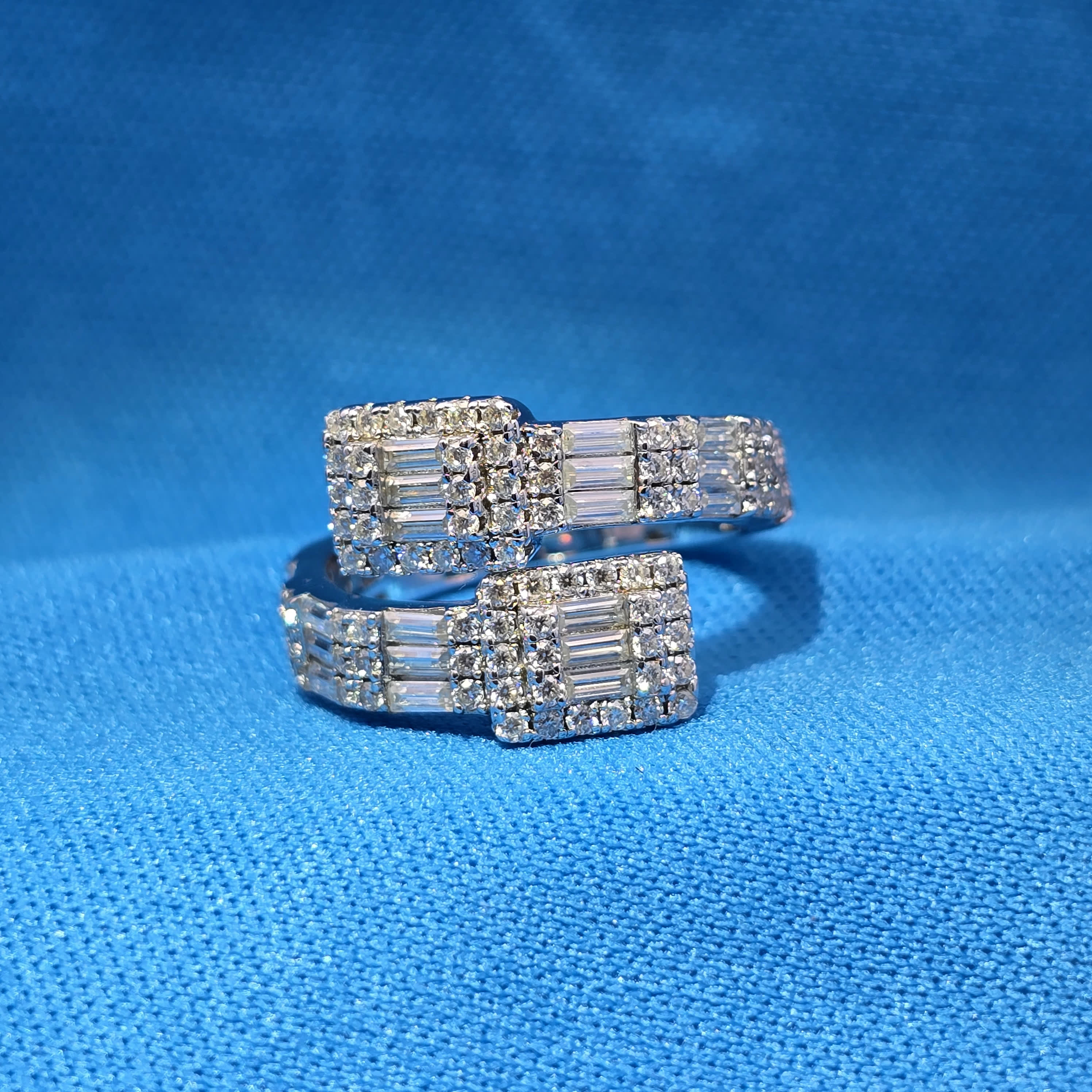 Moissanite 2.33 ctw Cuff Ring
