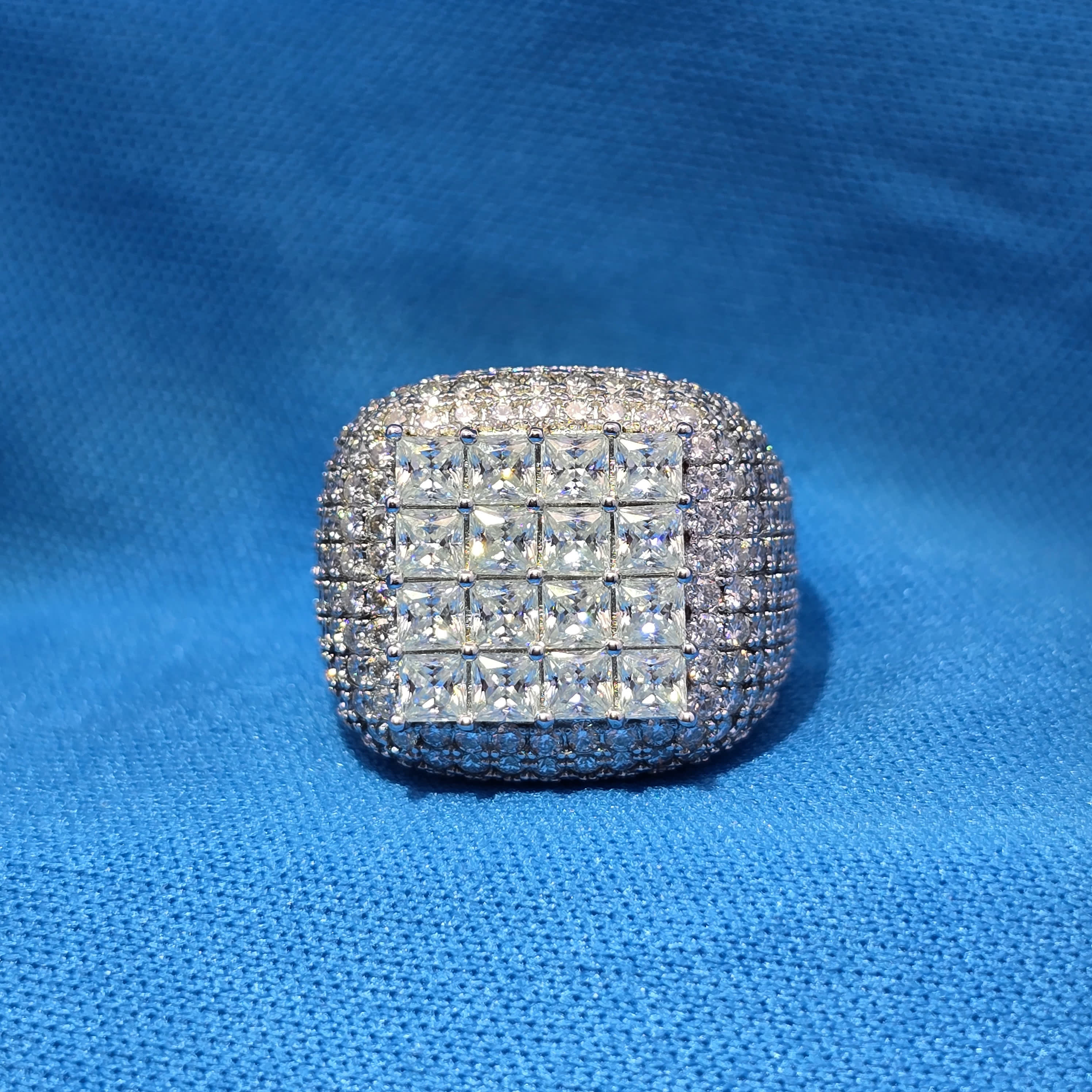 Moissanite 4.00 ctw Square Ring