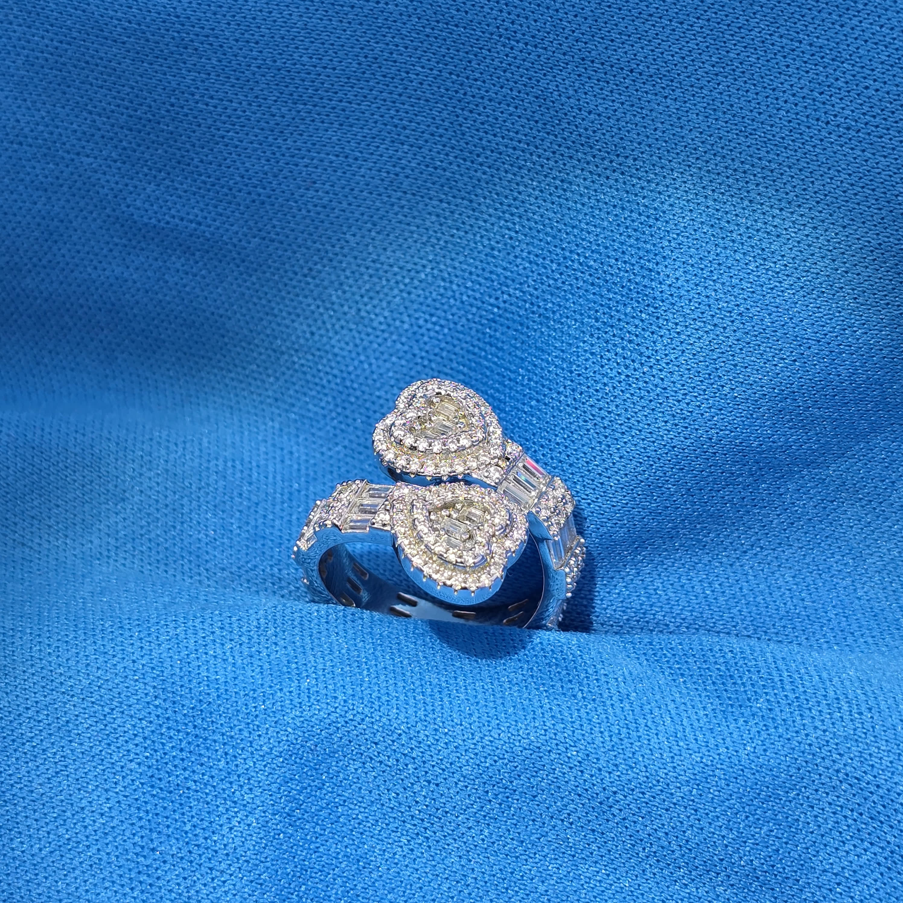 Cuff Heart Rings Buy Moissanite 2.60 ctw Cuff Heart Ring | House Of Moissanite