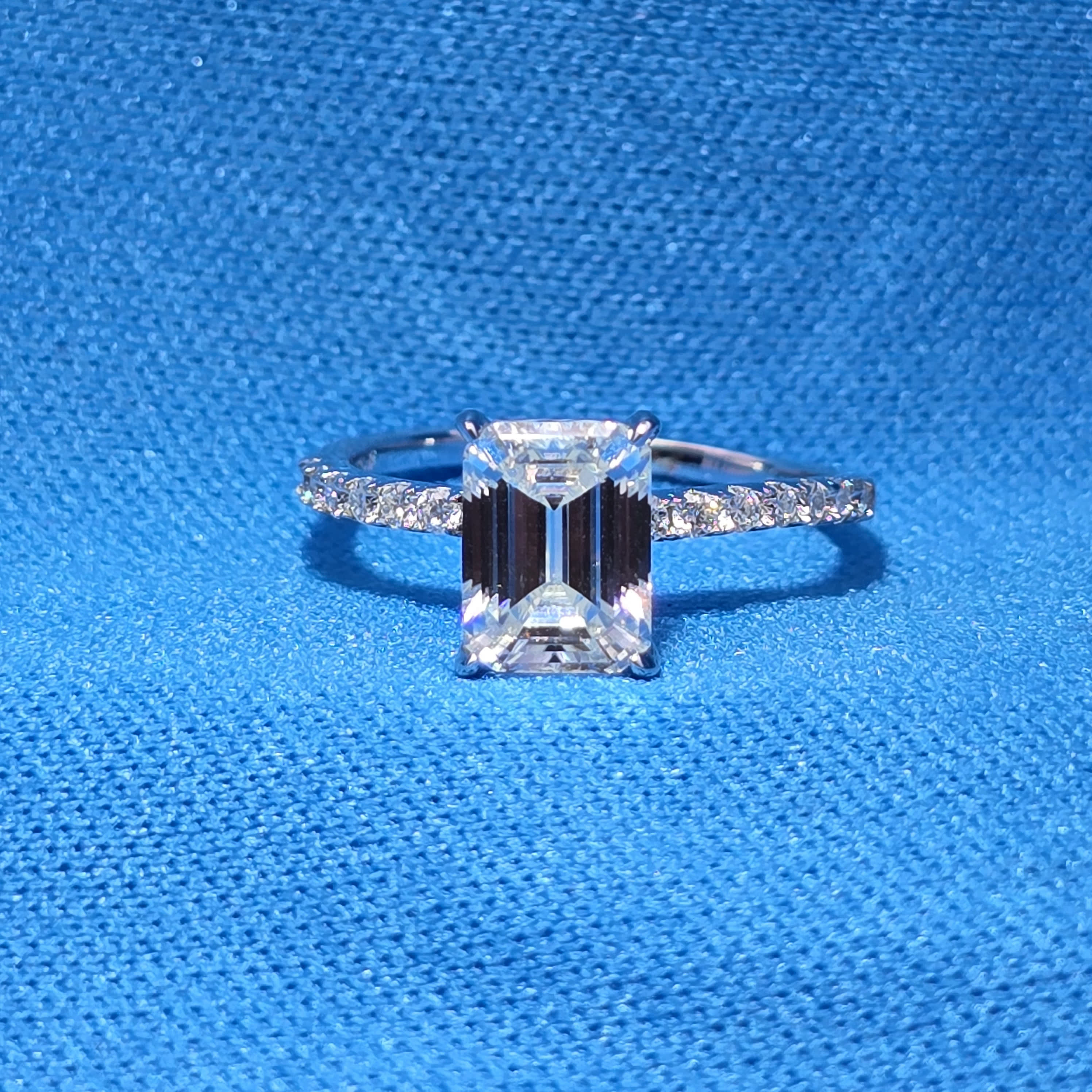 Moissanite 3.00 ctw Emerald Ring