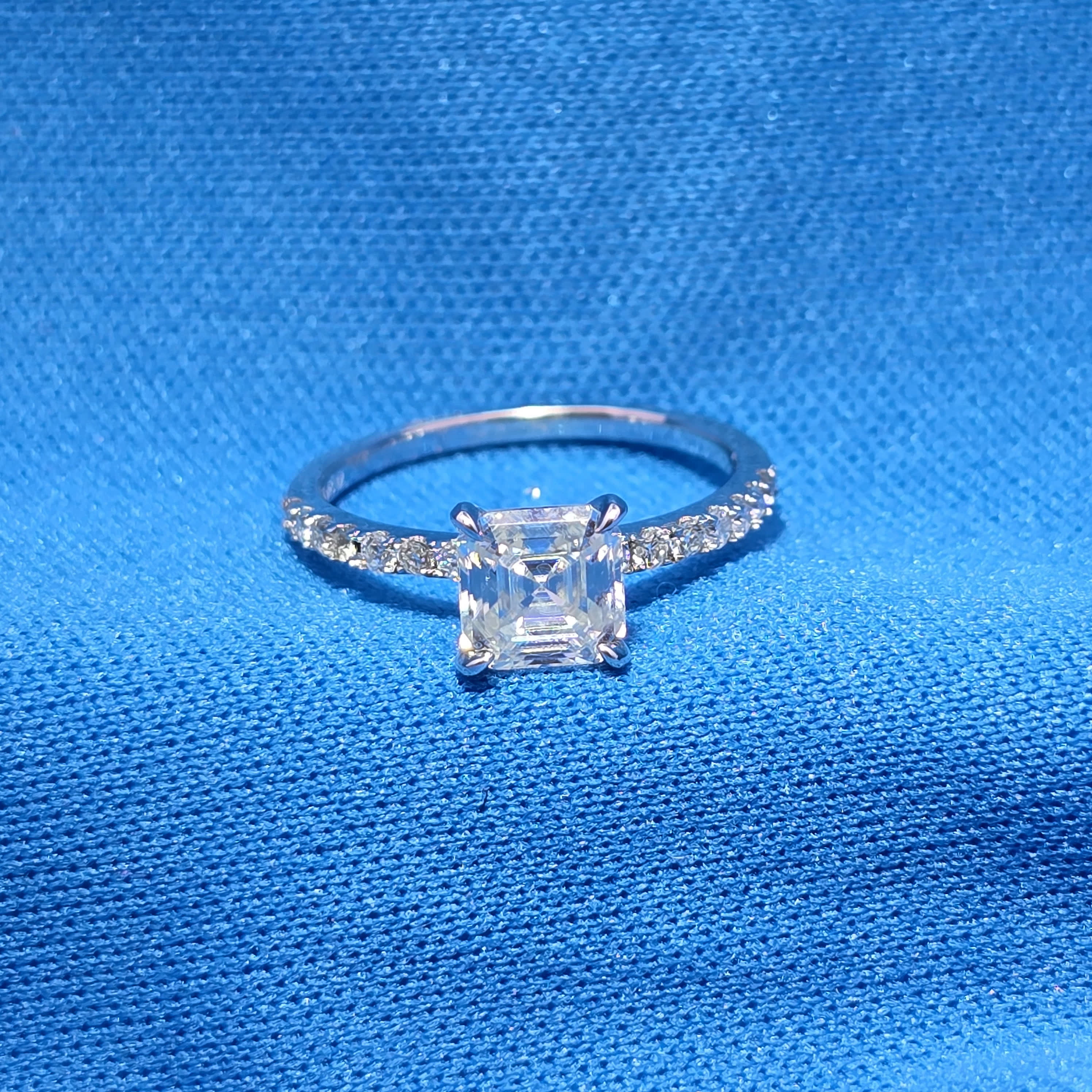 Moissanite 1.48 ctw Ascher Ring