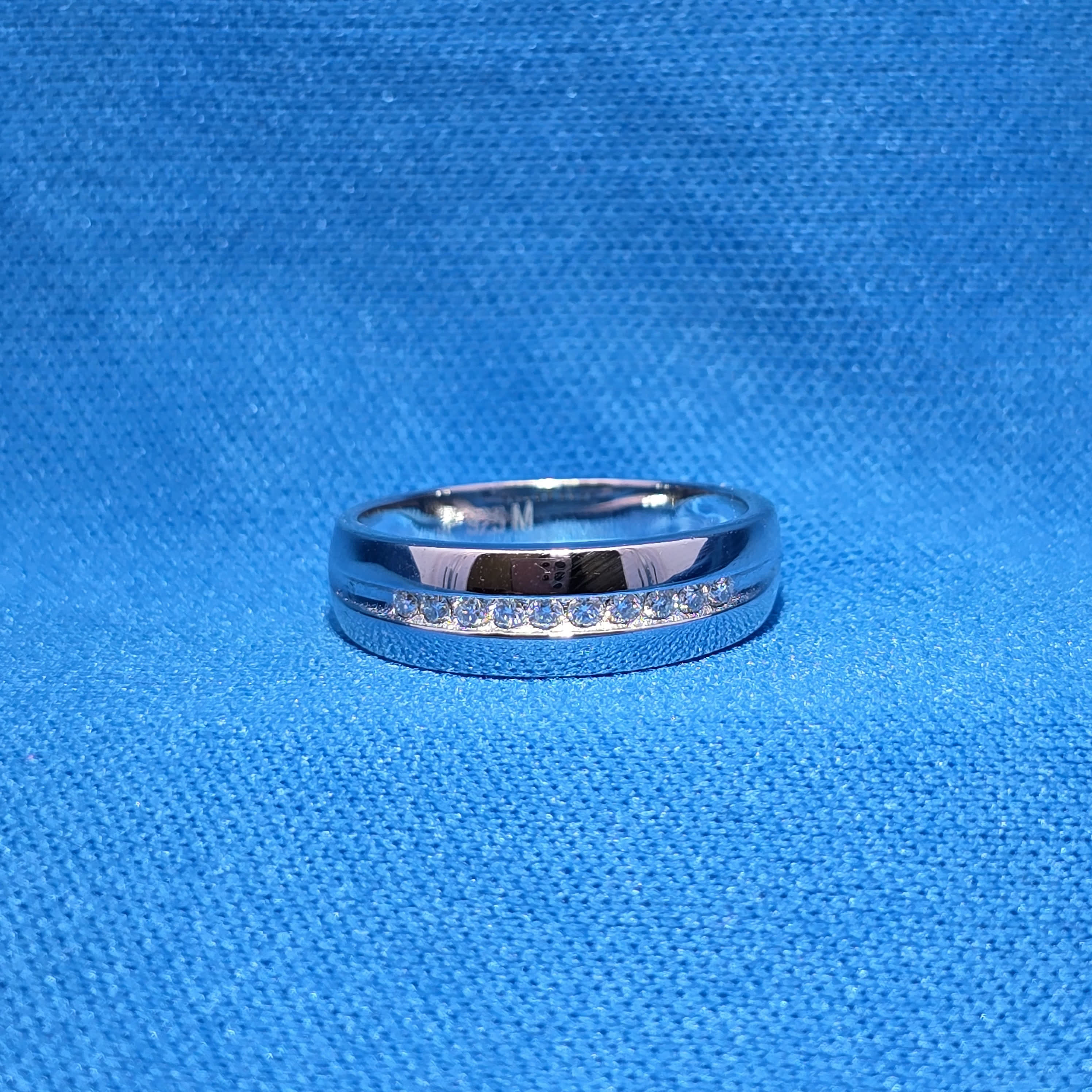 Moissanite 0.18 ctw Mens Wedding Ring