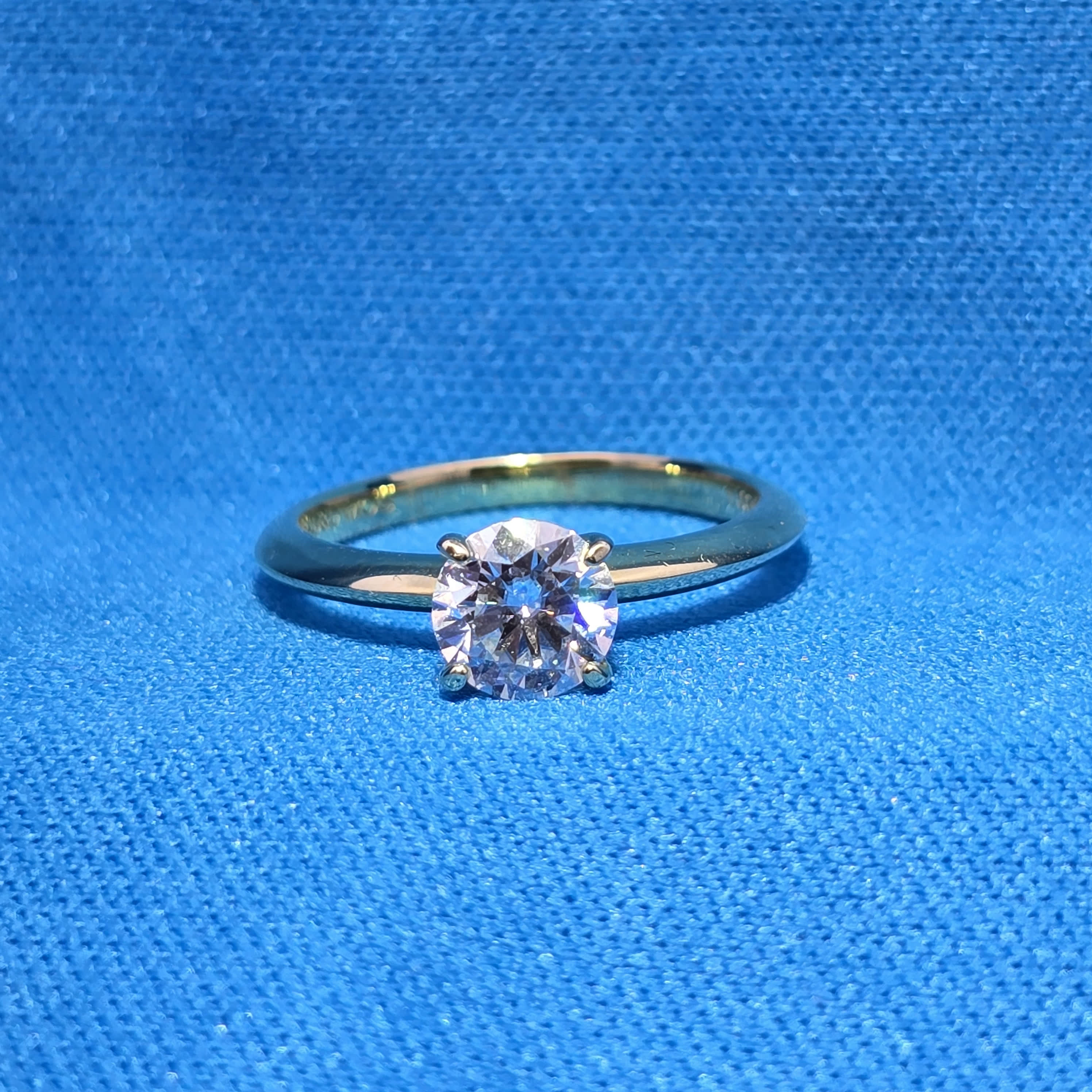 Moissanite 1.00 ctw Round Solitaire Ring
