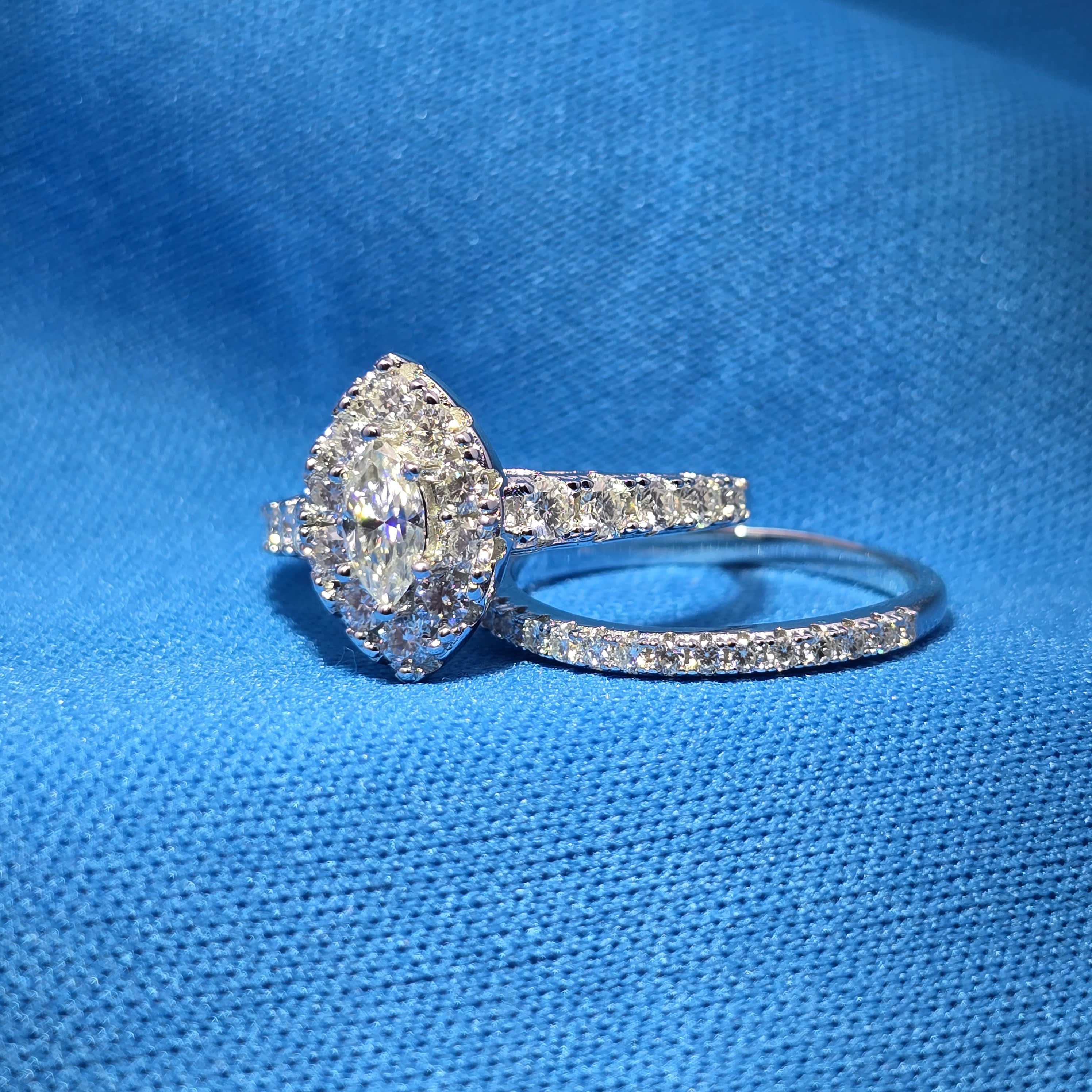 Moissanite 1.06 ctw Marquise Cut Ring