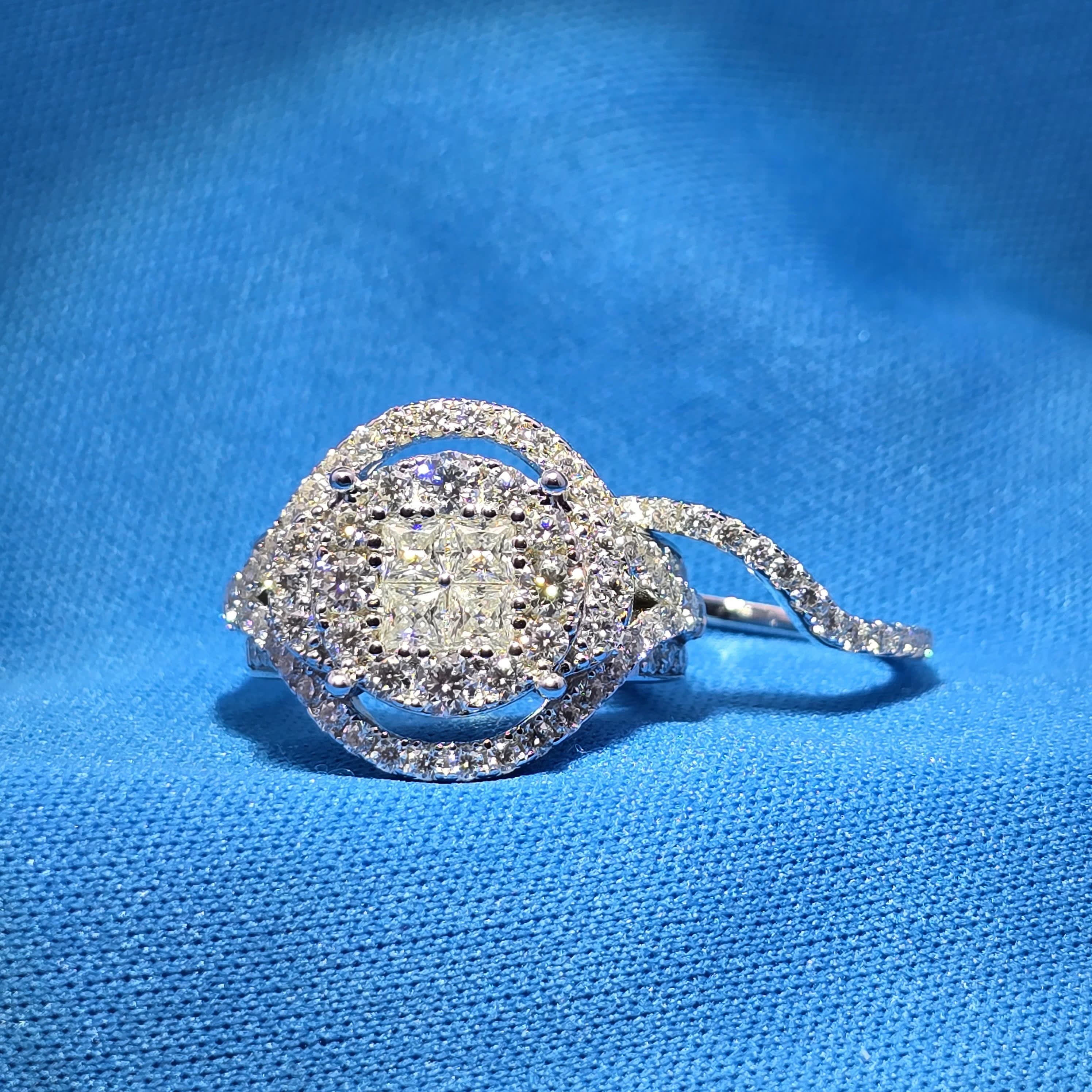 Moissanite 2.61 ctw Emerald Ring