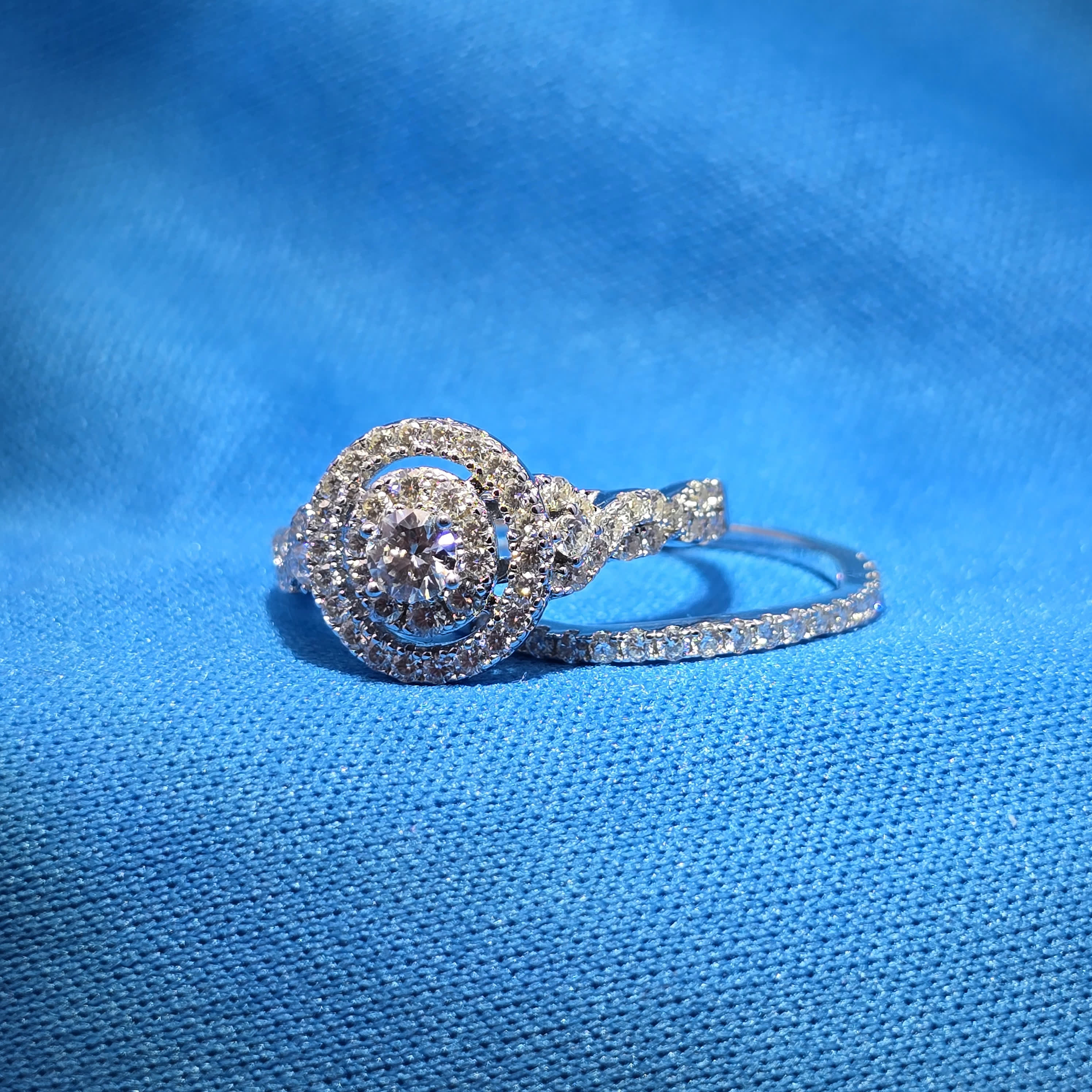 Moissanite 1.40 ctw Round Cut 2in1 Ring