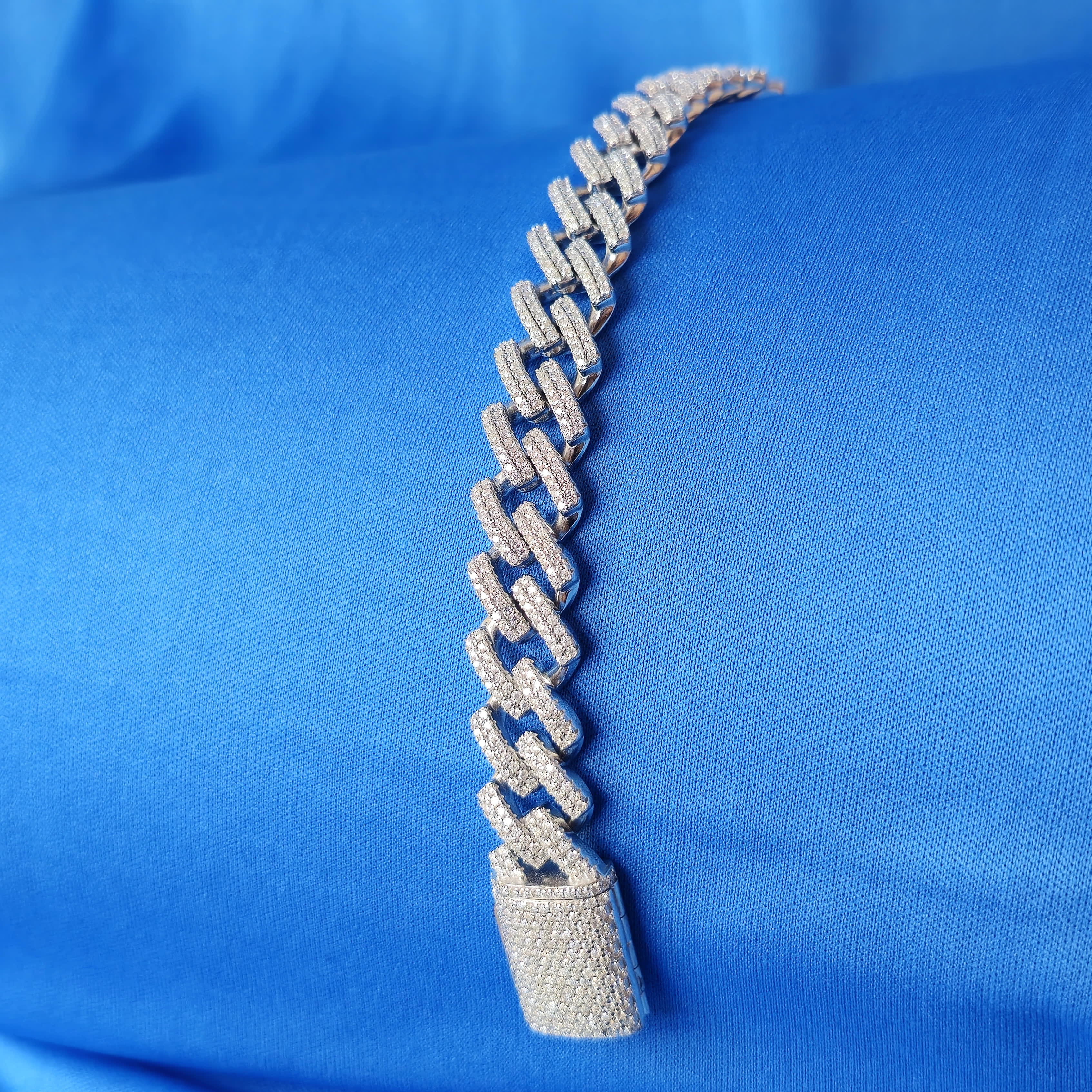 Moissanite Cuban Bracelet 14MM