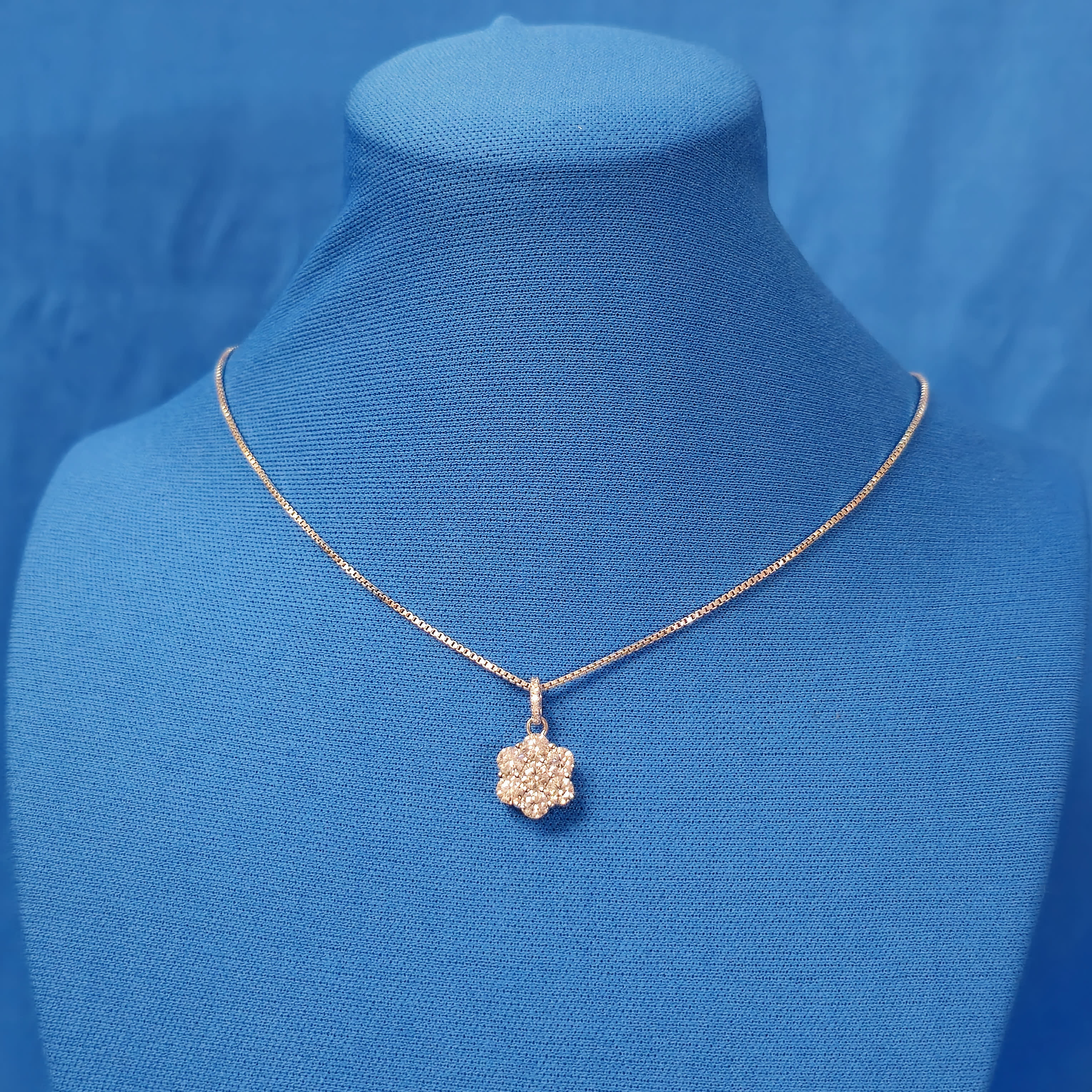 Moissanite 1.07 ctw Flower Pendant