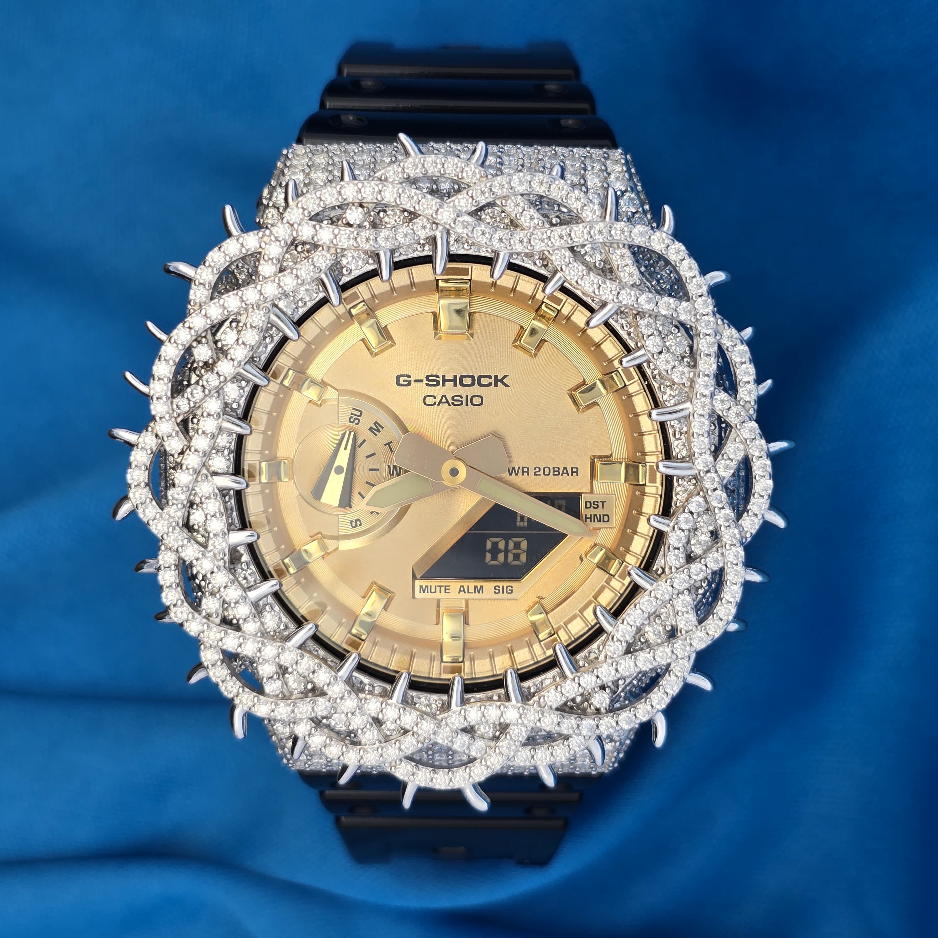 Iced Out Casio G-Shock 8.50 Ctw Moissanite