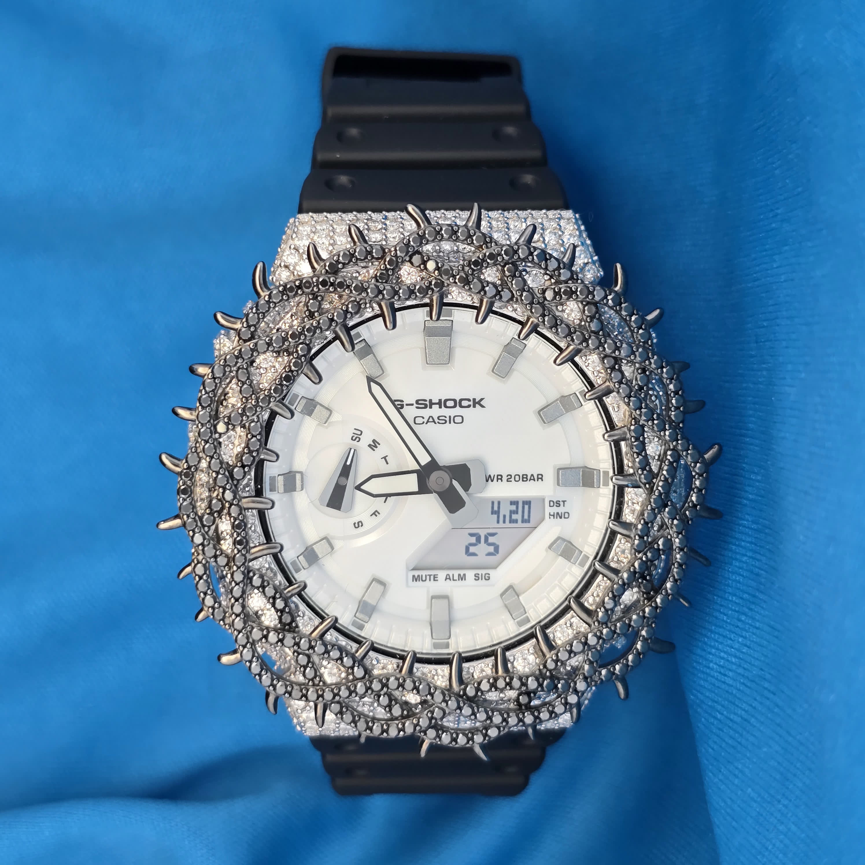 Iced Out Casio G-Shock 8.50 Ctw Moissanite