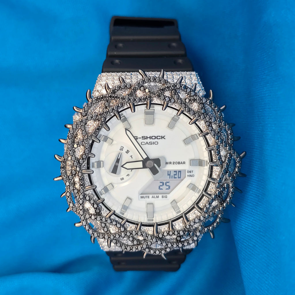 Iced Out Casio G-Shock 8.50 Ctw Moissanite
