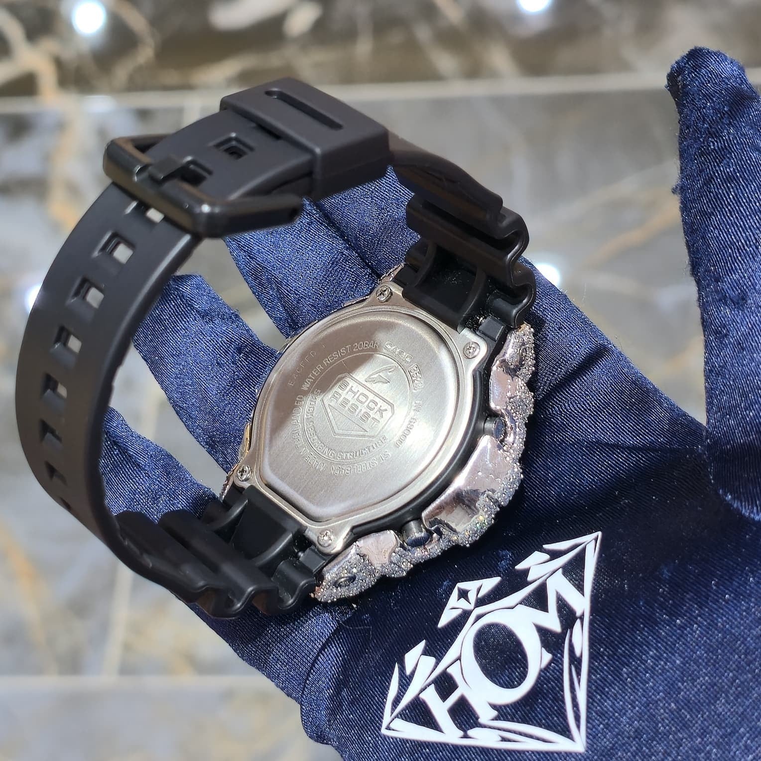 Moissanite Fully Iced Out G-SHOCK DW-6900U – VVS D Color, | Big Pointers
