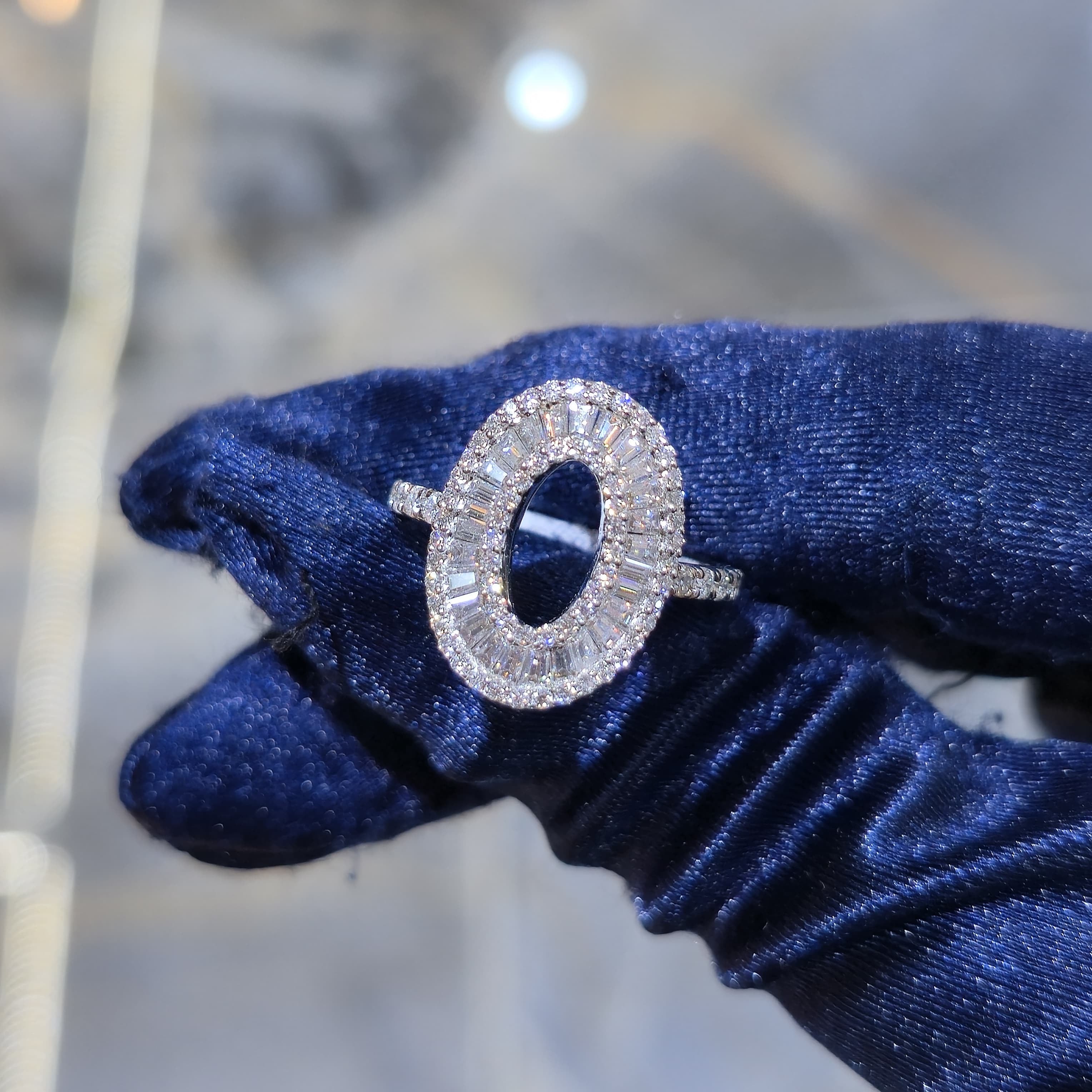 Moissanite Initial Ring | A-Z | 0.70 CTW | Silver, Gold & Rose Gold