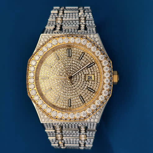 Moissanite 16 ctw Watch