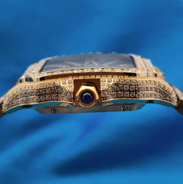 Moissanite 14.01 ctw Skeleton Watch