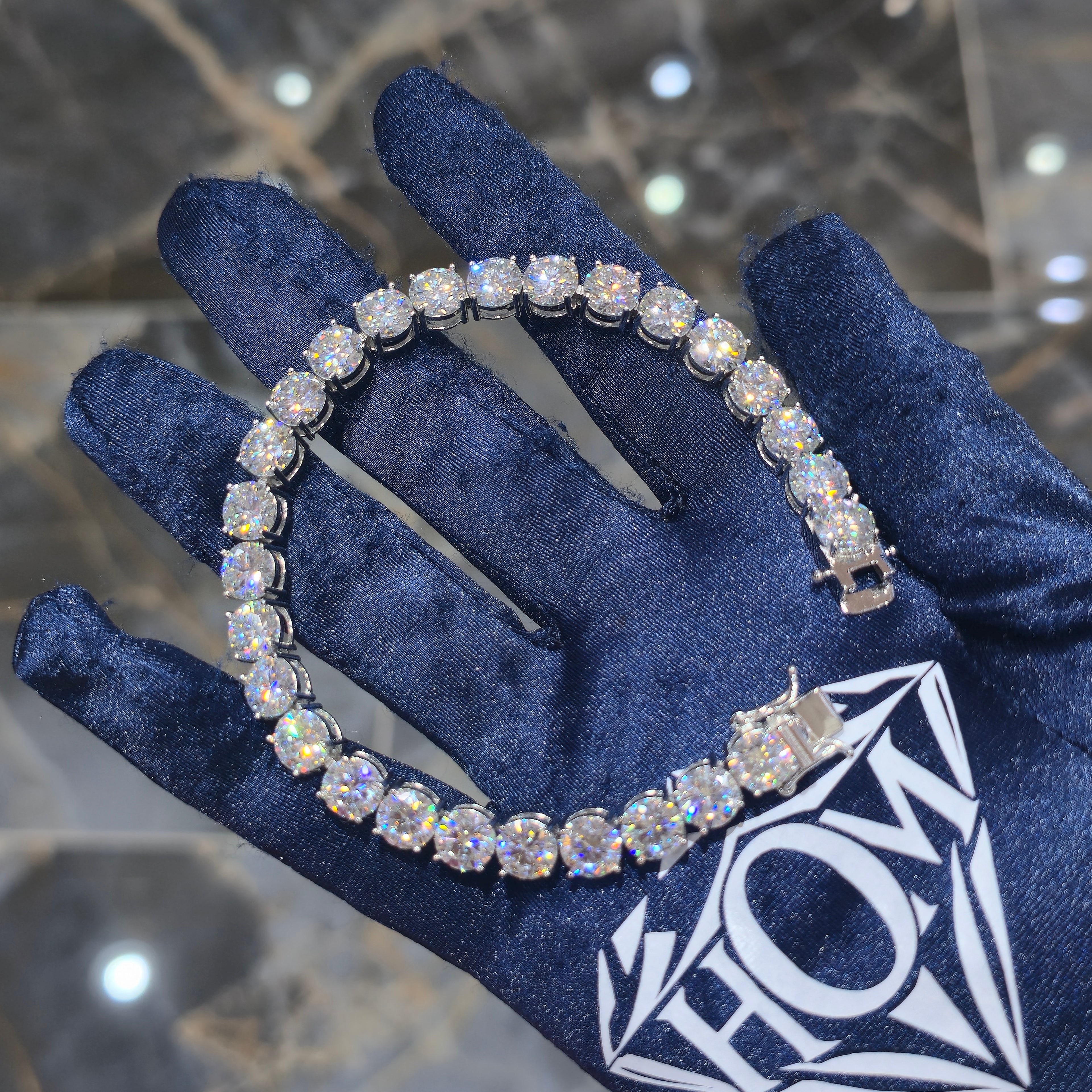 Moissanite Tennis Bracelet – 925 Sterling Silver | 2mm–5mm | Silver, Gold & Rose Gold