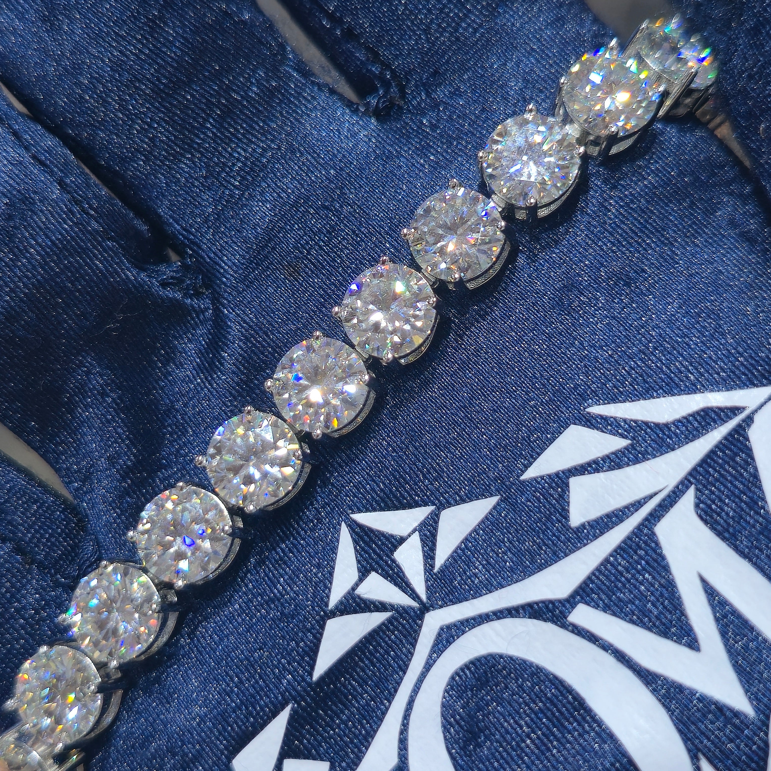 Moissanite Tennis Bracelet – 925 Sterling Silver | 2mm–5mm | Silver, Gold & Rose Gold