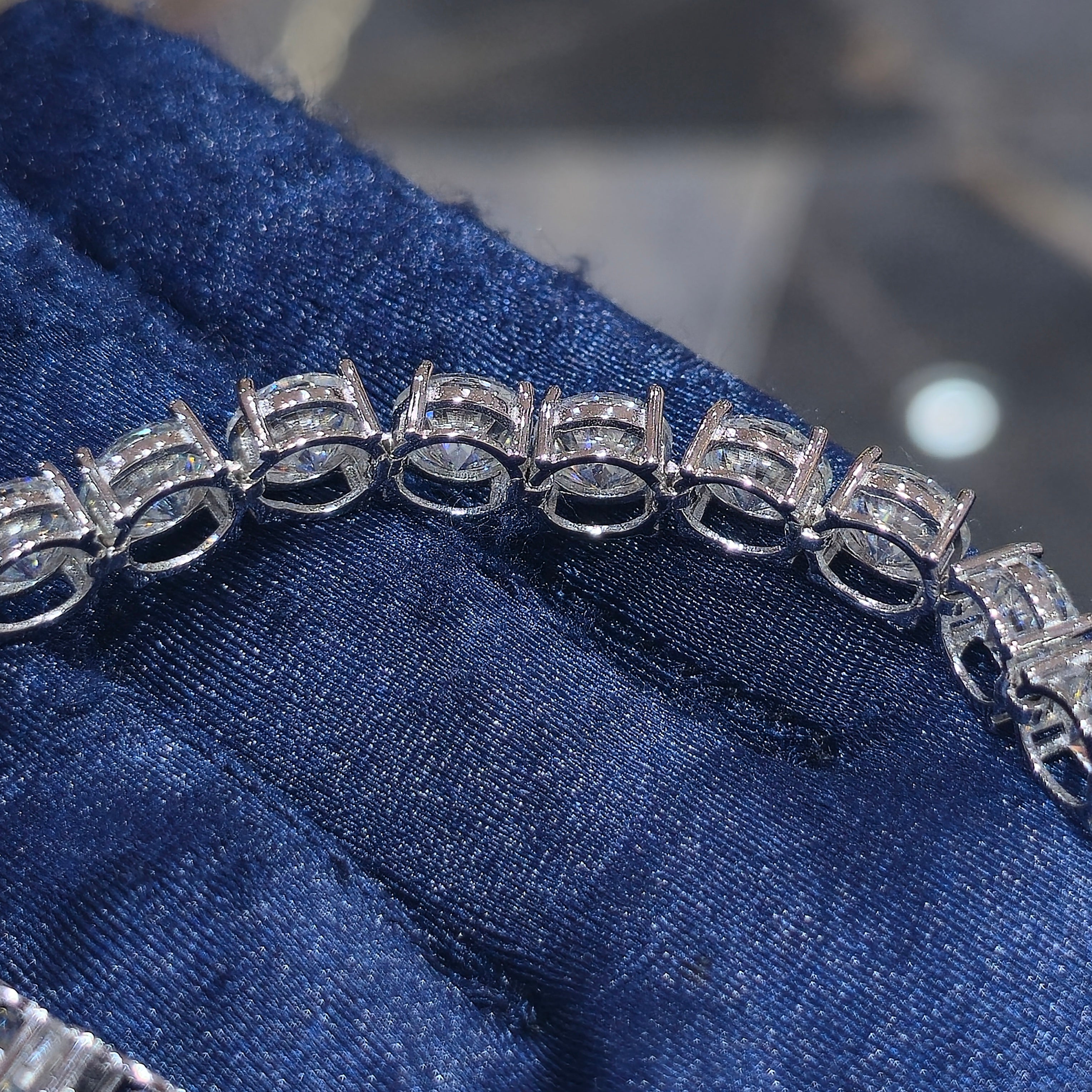 Moissanite Tennis Bracelet – 925 Sterling Silver | 2mm–5mm | Silver, Gold & Rose Gold