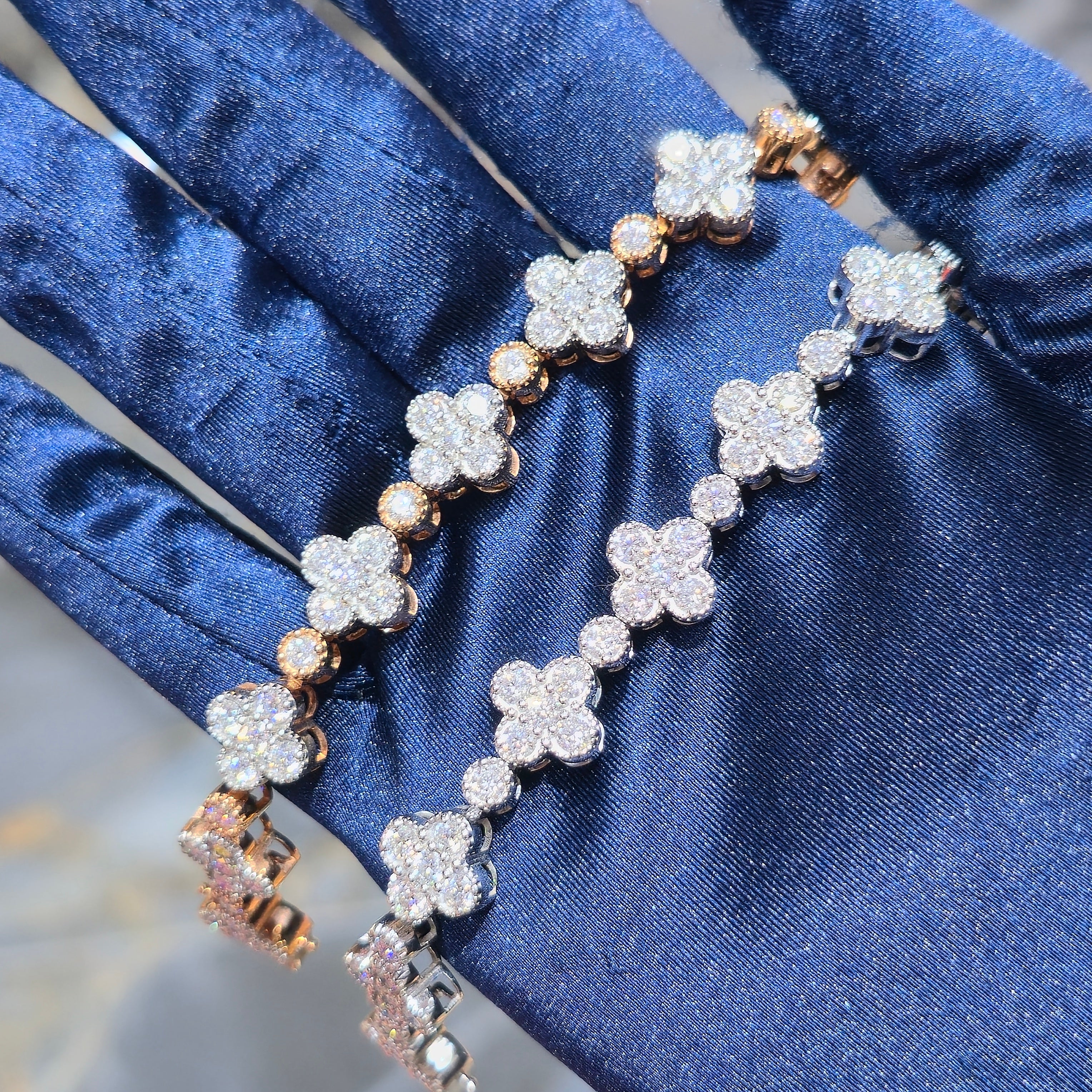 Moissanite 8.3 ctw Rounded Cross Bracelet