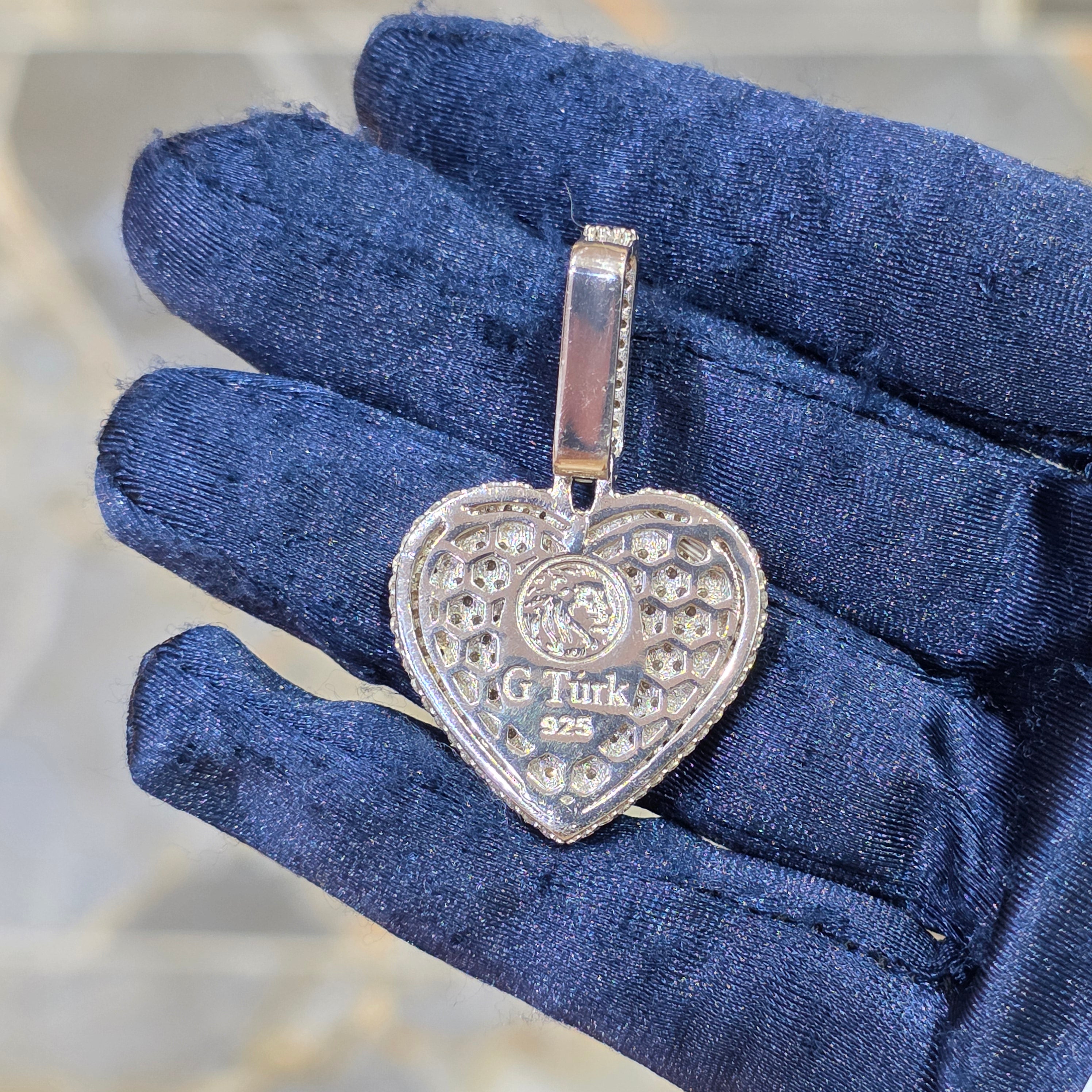Moissanite Heart Pendant – 925 Sterling Silver | 3.57 CTW | Silver, Gold & Rose Gold