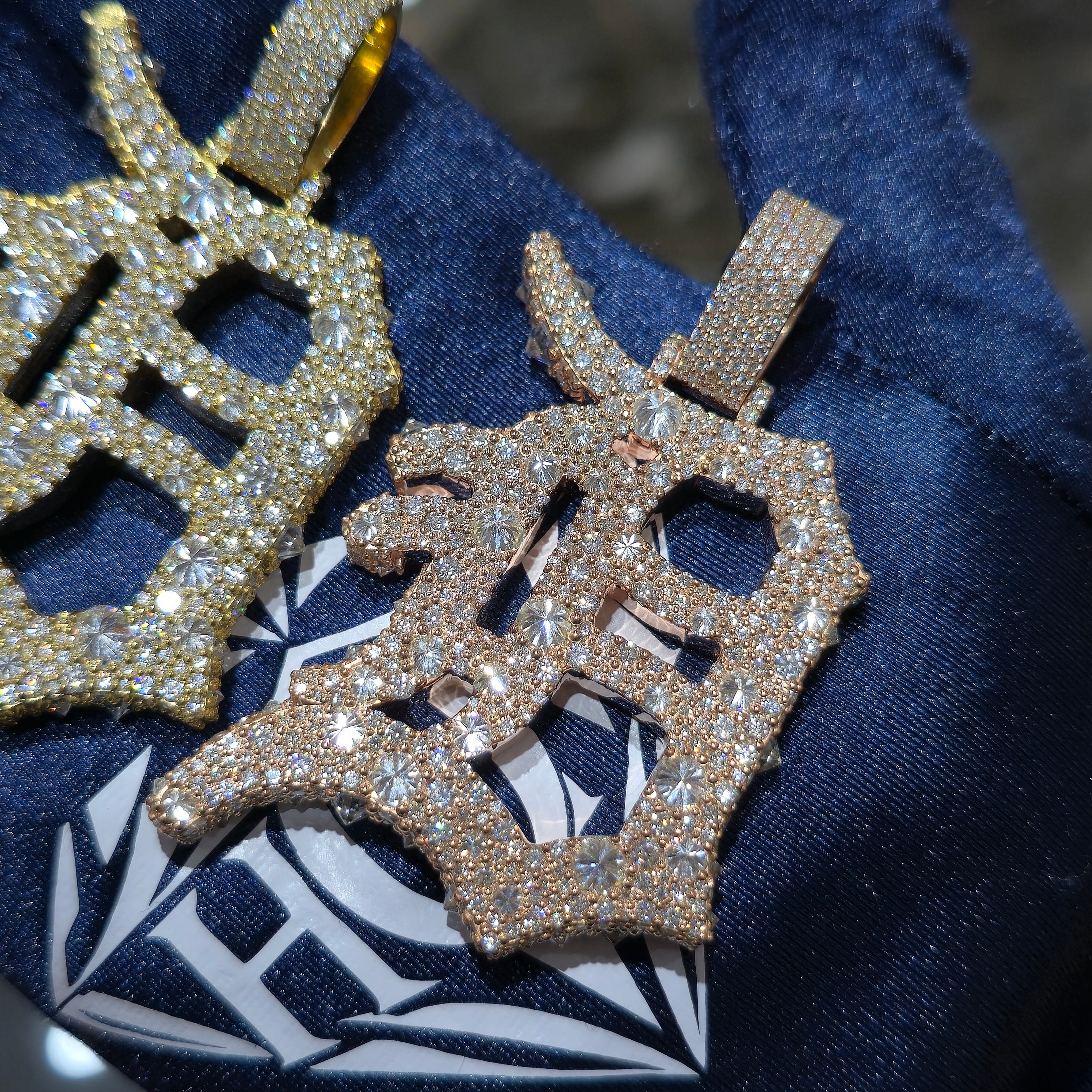 Custom Initial & Tennis Chain Combo – Premium VVS Moissanite