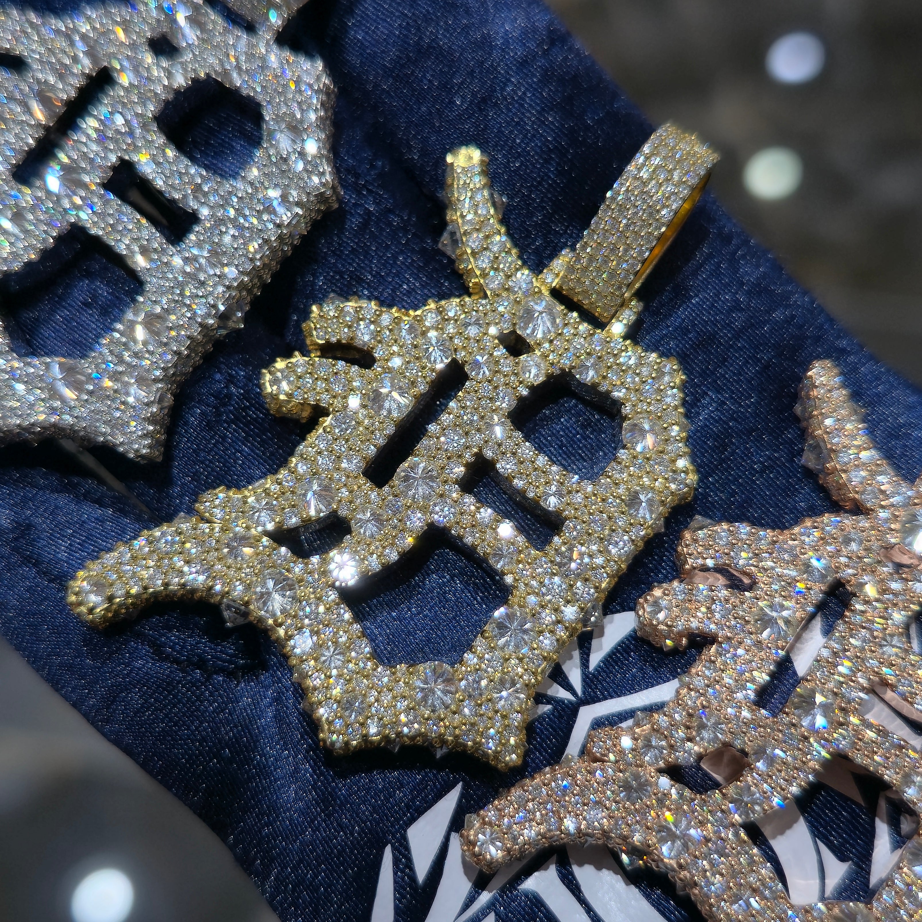 Custom Initial & Tennis Chain Combo – Premium VVS Moissanite