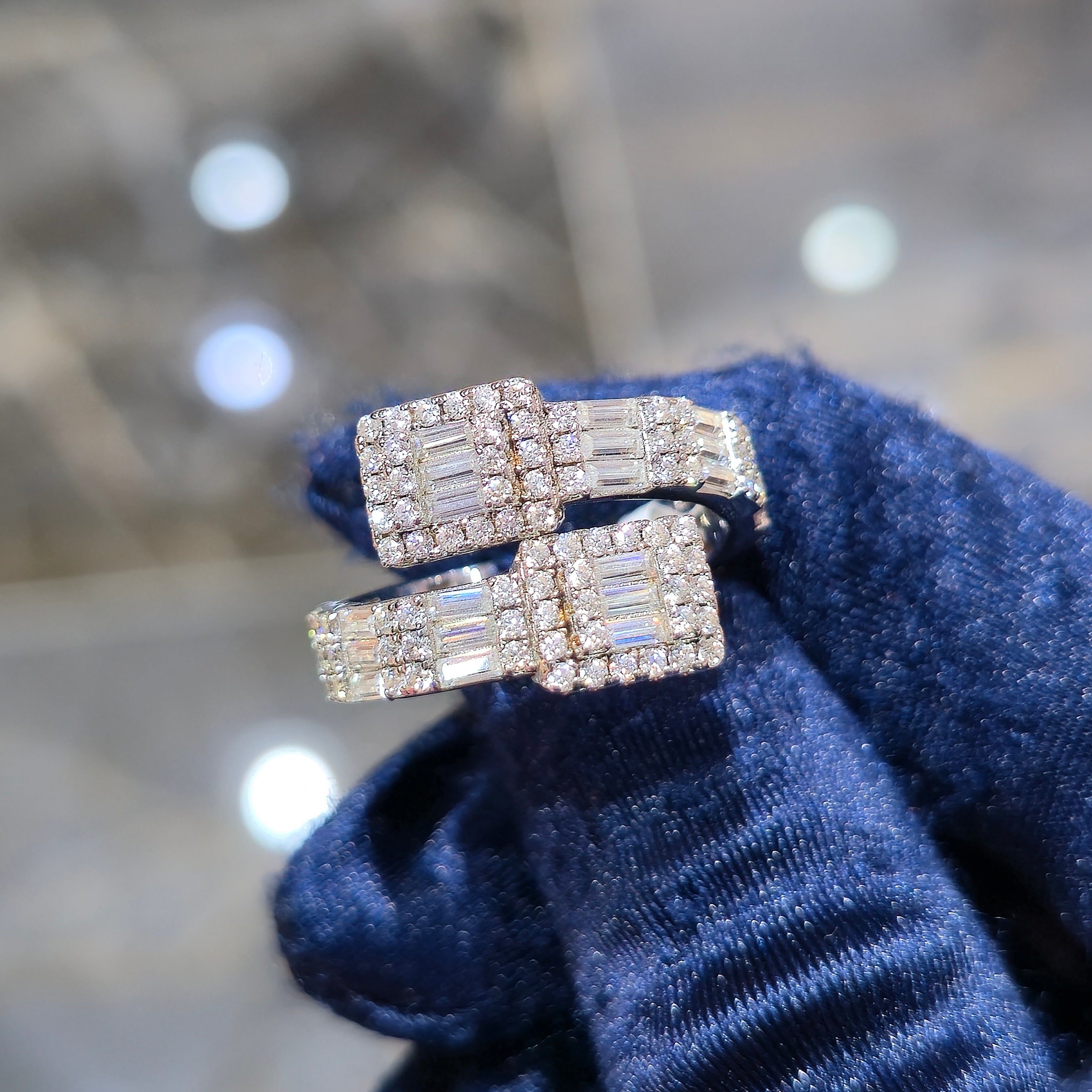 Moissanite 2.33 ctw Cuff Ring