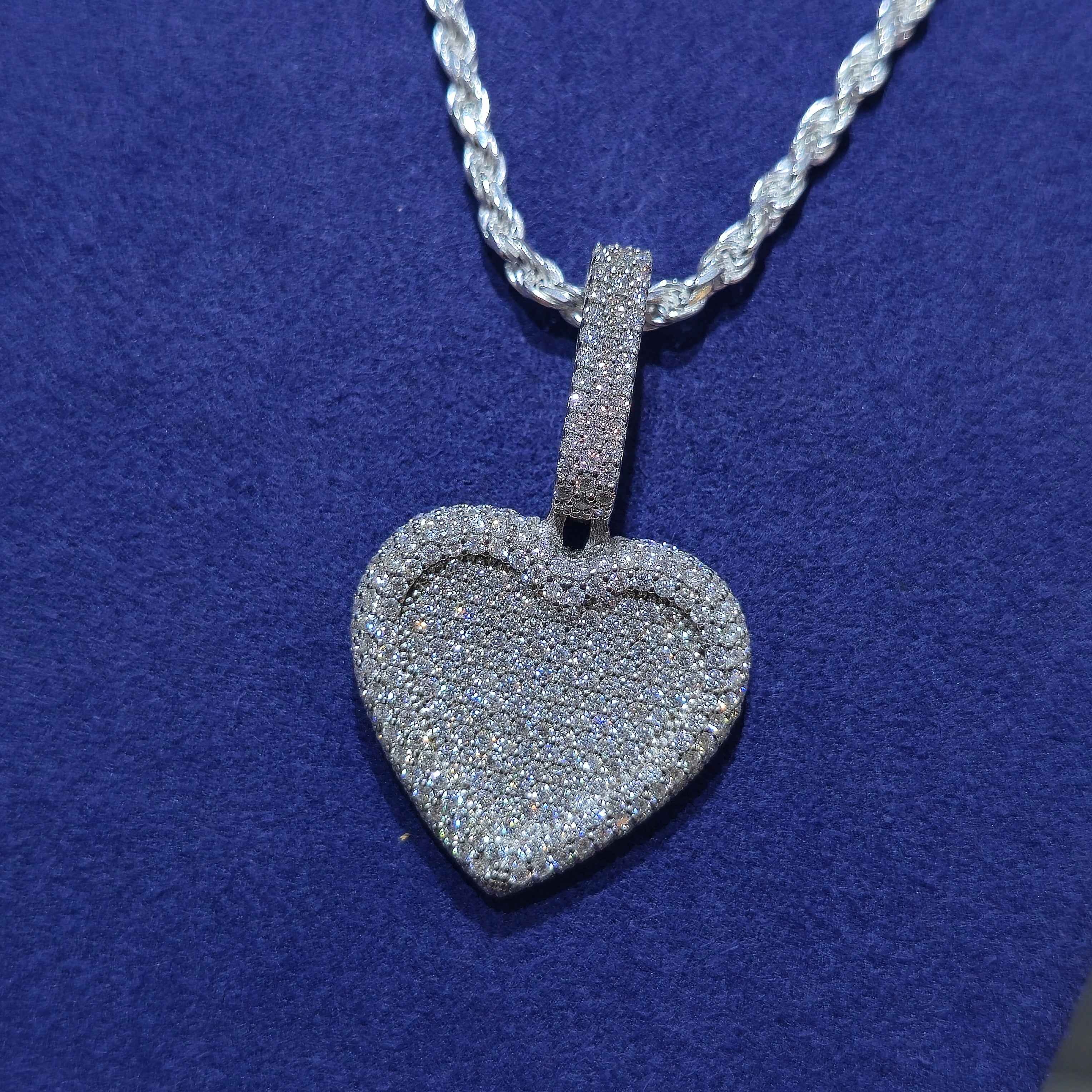 Heart Pendant + Rope Chain Combo