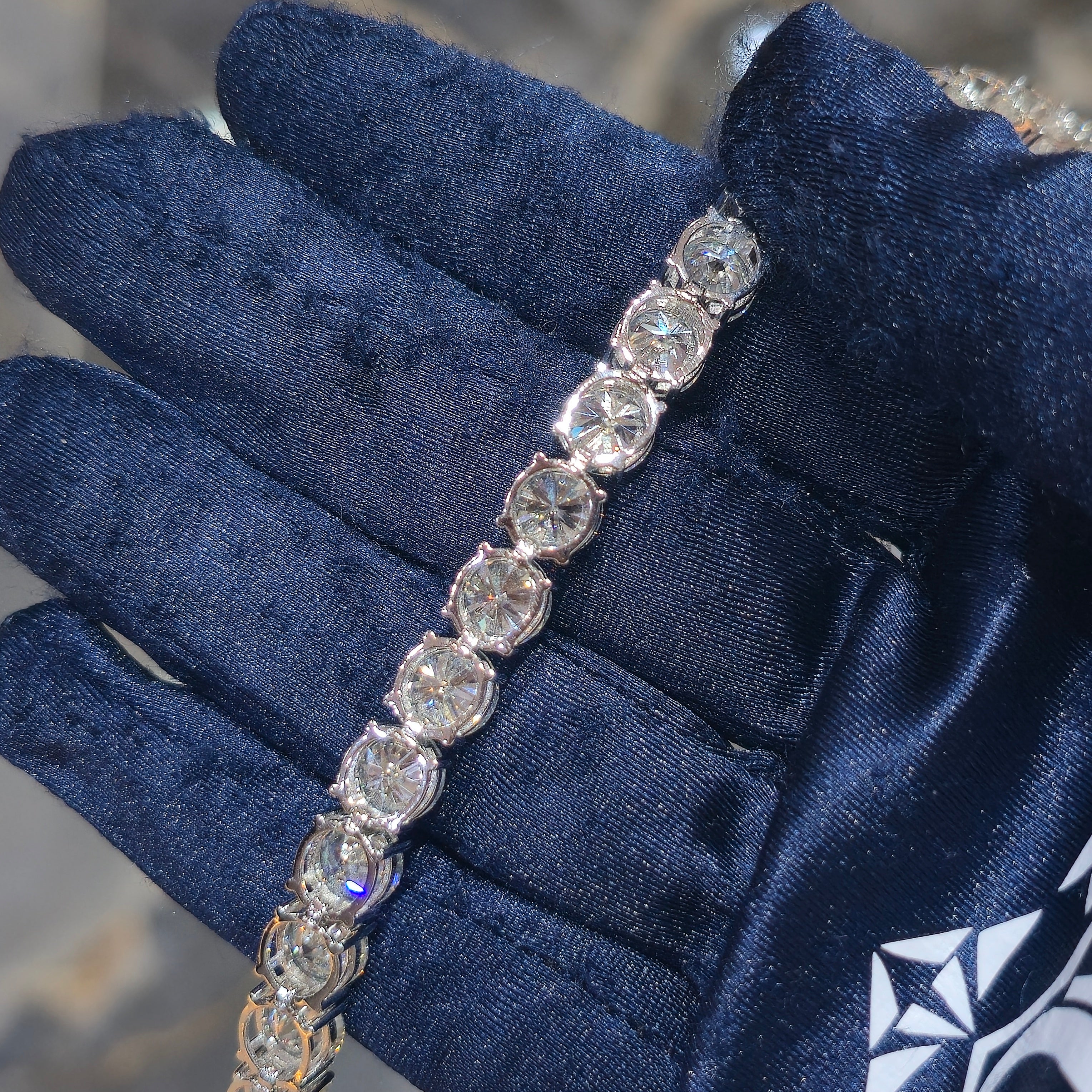 Moissanite Tennis Bracelet – 925 Sterling Silver | 2mm–5mm | Silver, Gold & Rose Gold