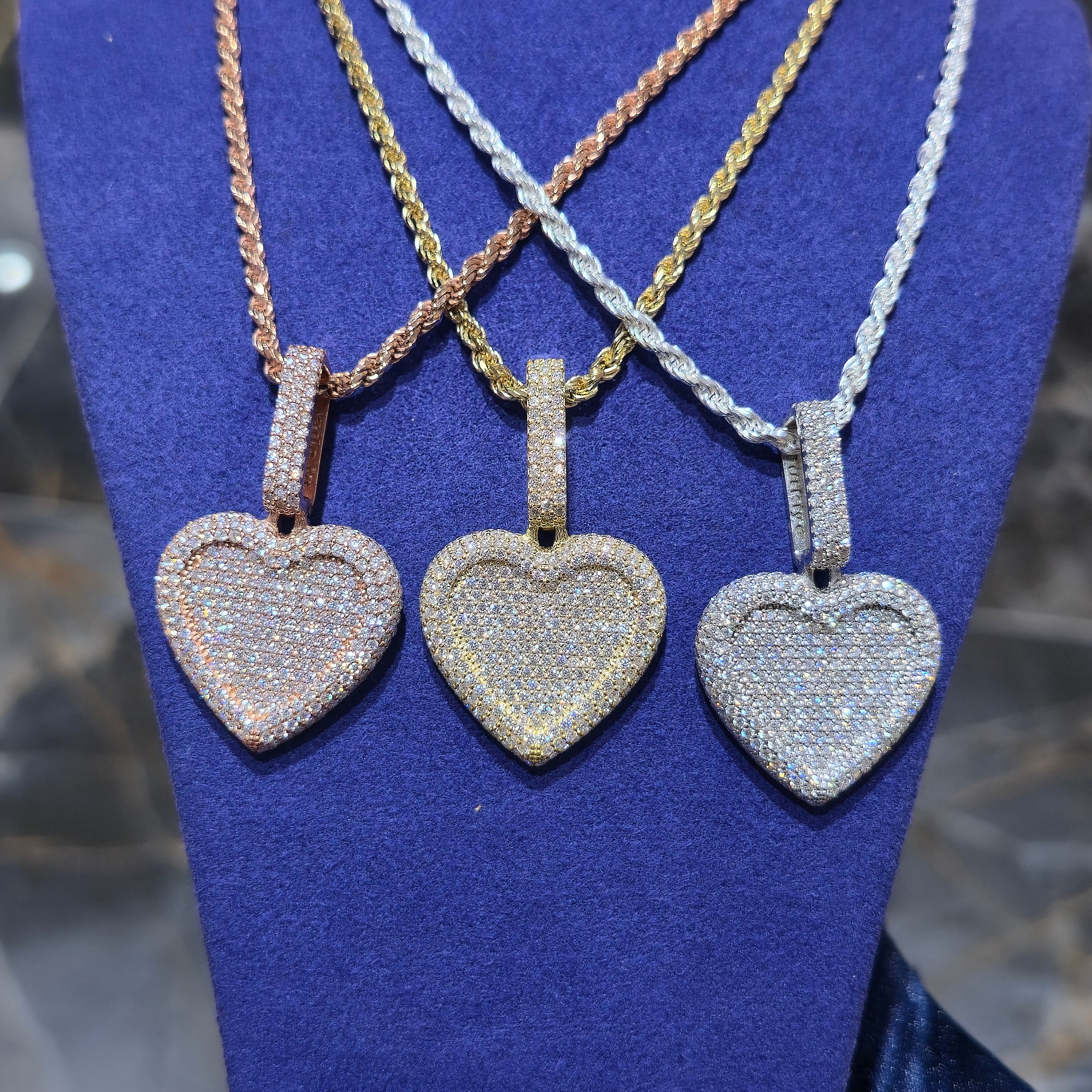 Heart Pendant + Rope Chain Combo