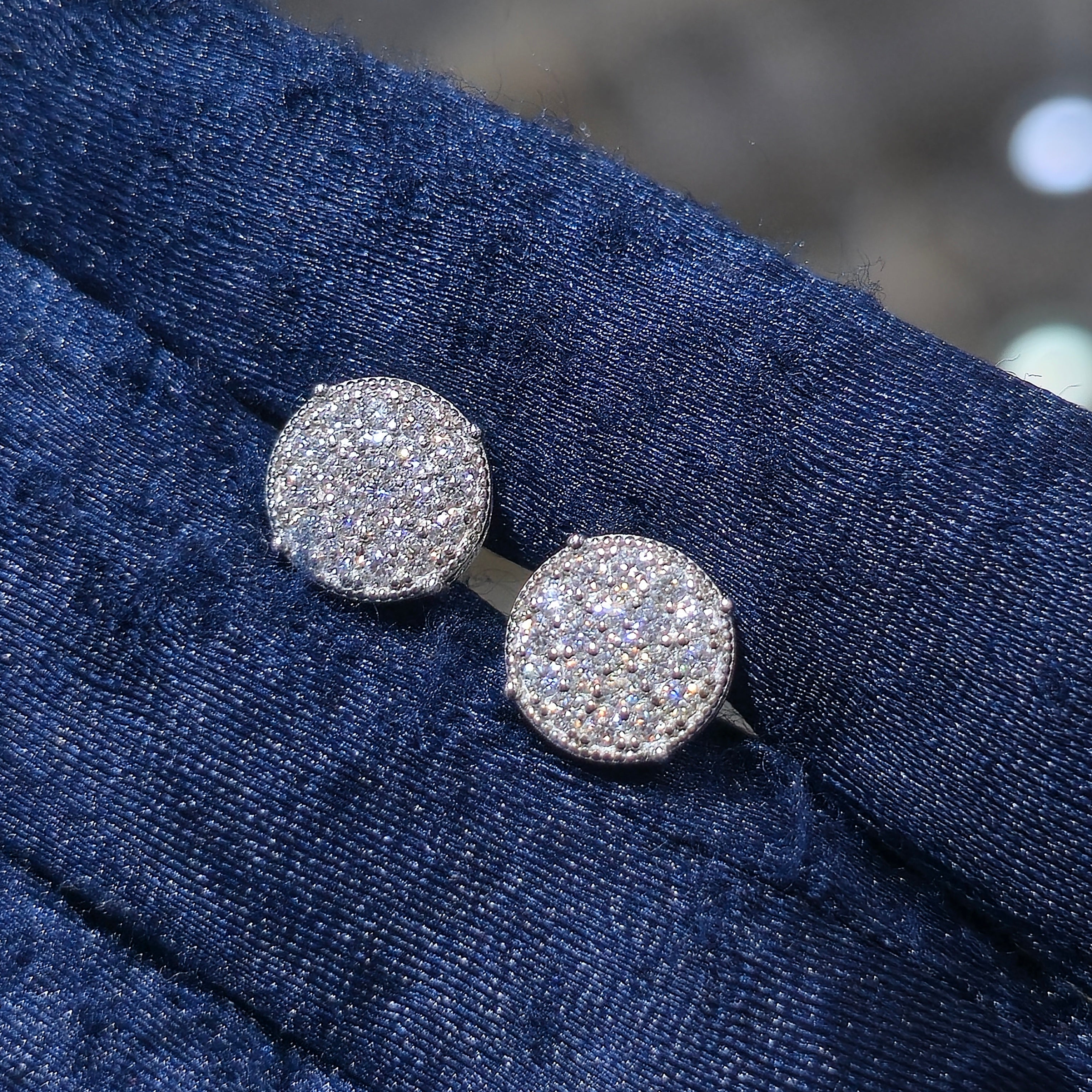 Dazzling Moissanite Stud Earrings - Silver