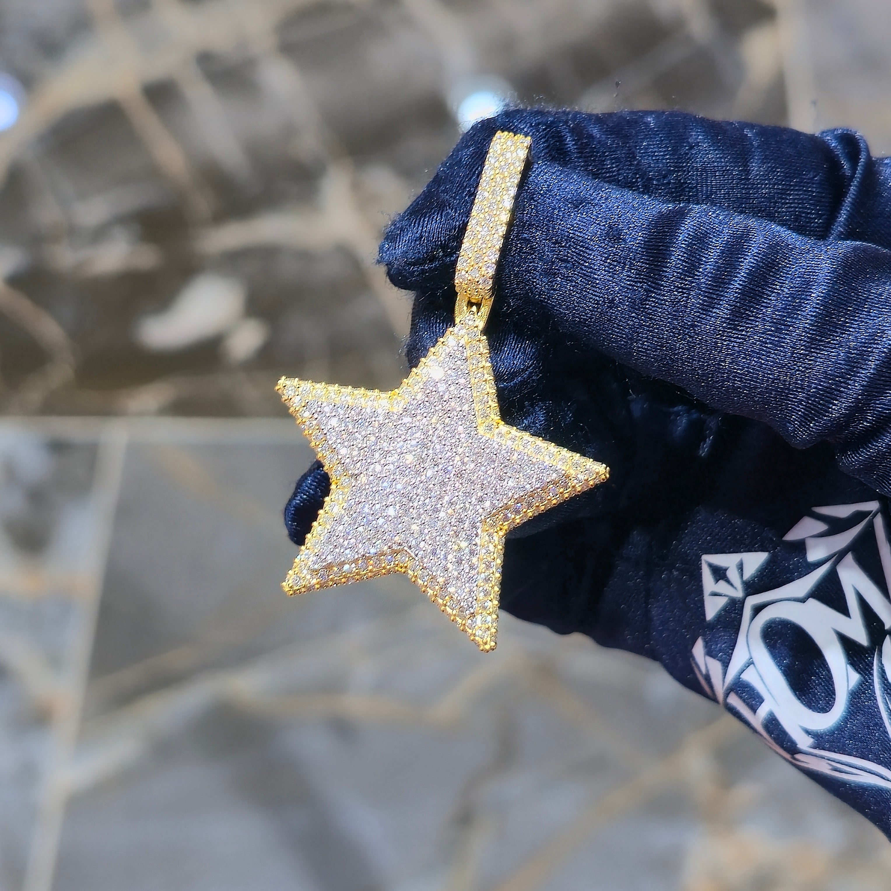 Moissanite Star Pendant – 925 Sterling Silver | 2.67 CTW | Silver, Gold & Rose Gold