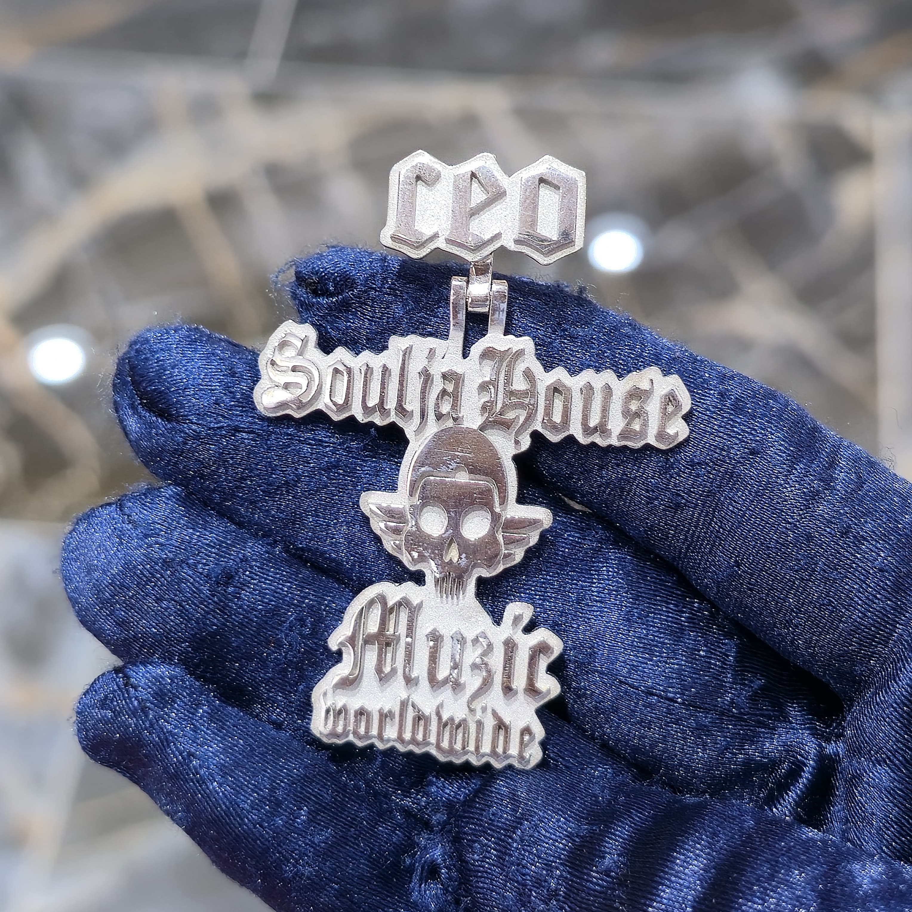 Custom Solid Silver Pendent with Chain 3