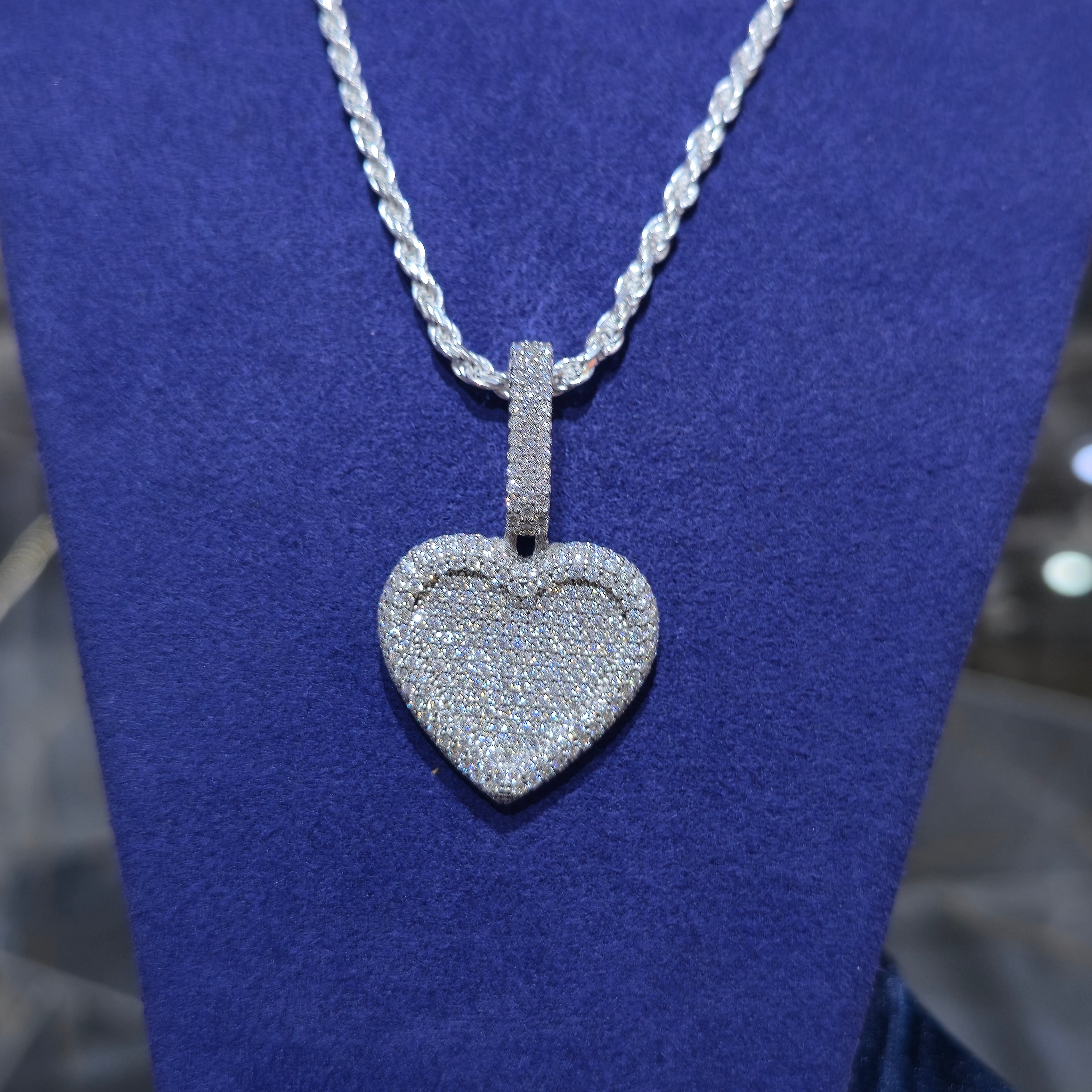 Heart Pendant + Rope Chain Combo
