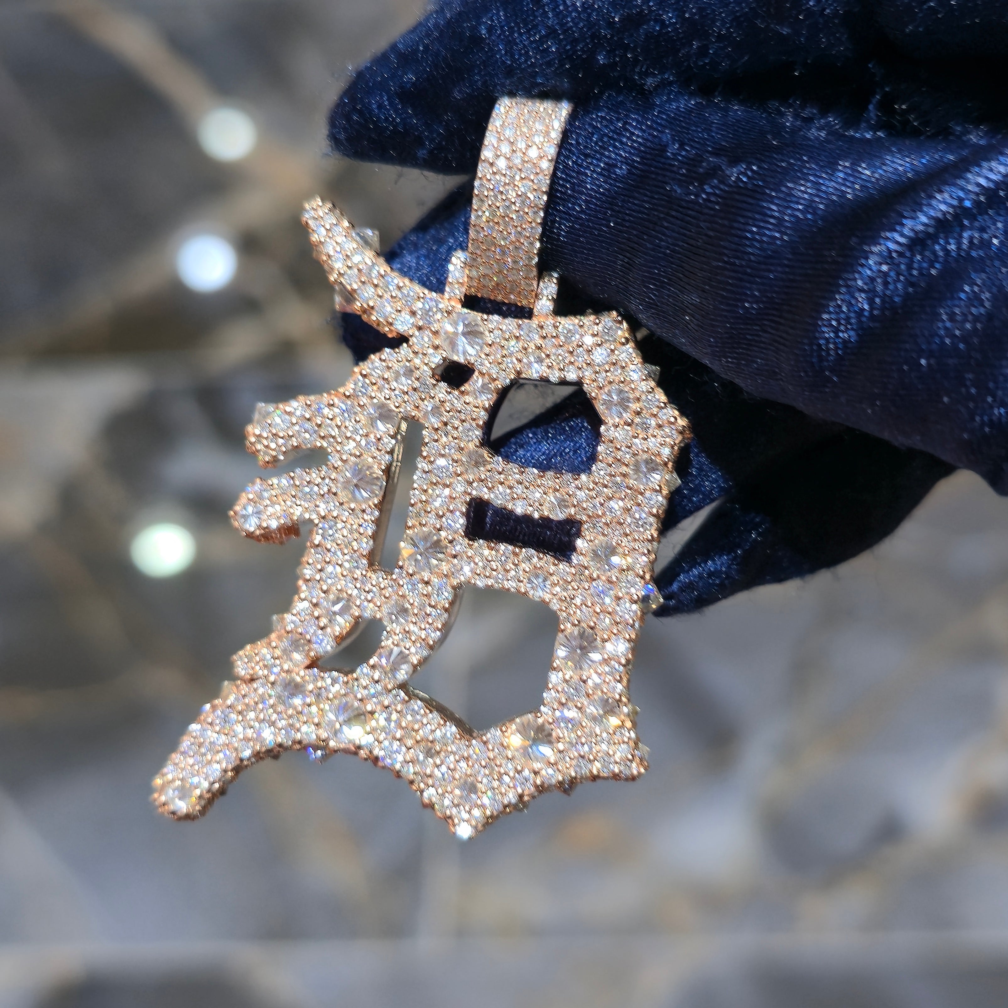 Custom Initial & Tennis Chain Combo – Premium VVS Moissanite