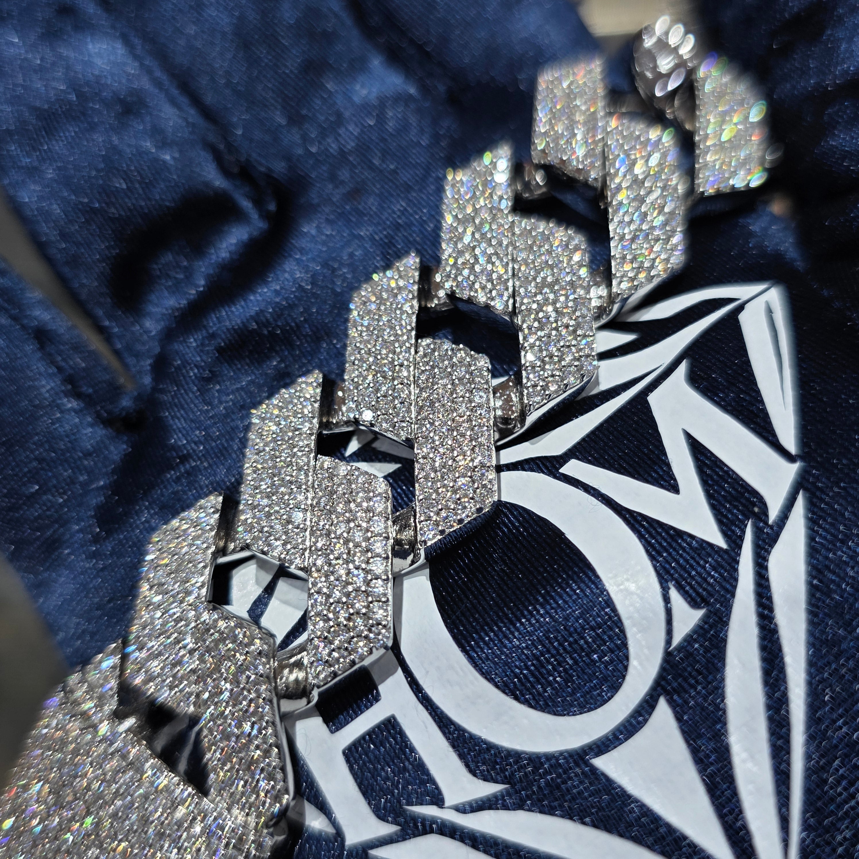 Moissanite Prong Set Miami Cuban Link Bracelet – 925 Sterling Silver | 22MM