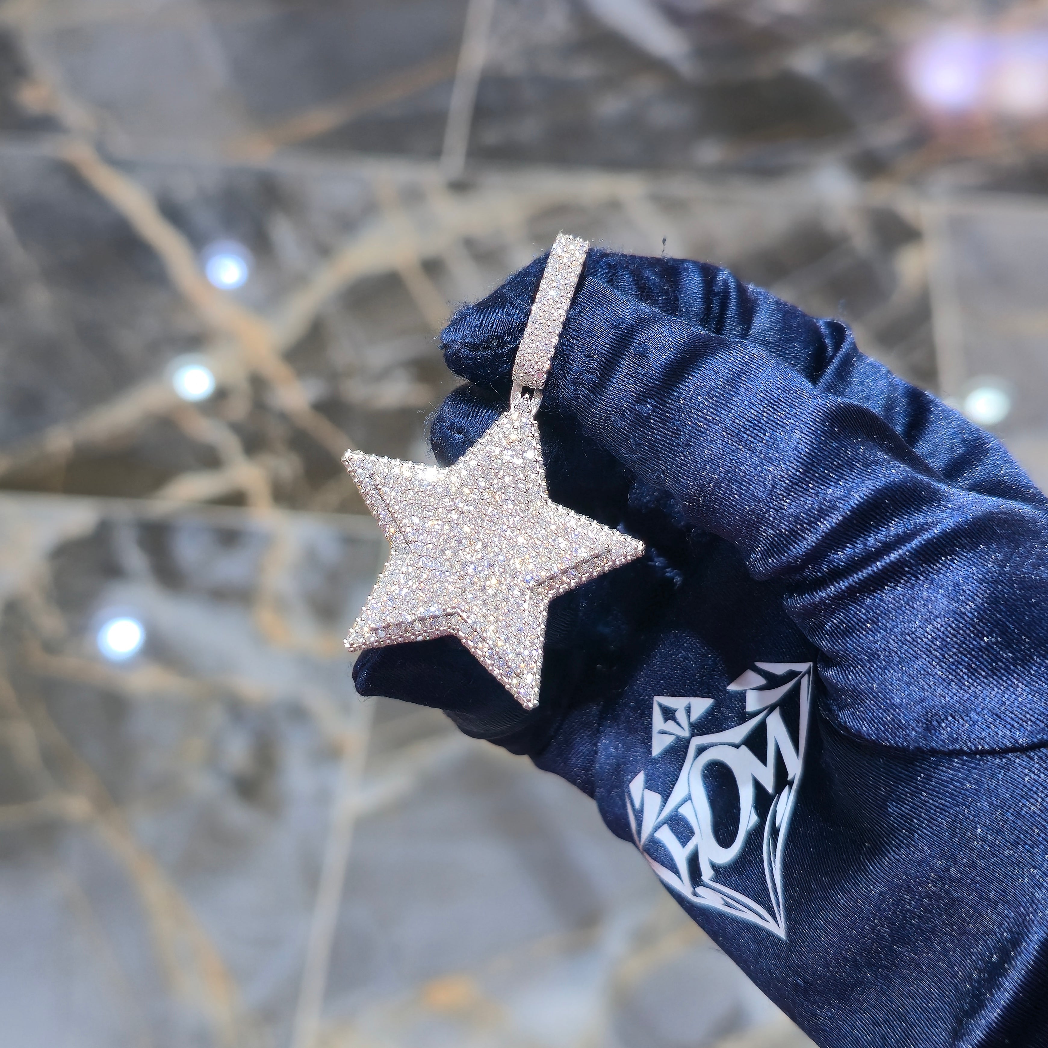 Moissanite Star Pendant – 925 Sterling Silver | 2.67 CTW | Silver, Gold & Rose Gold